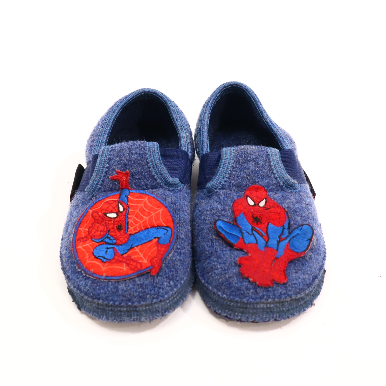 Hausschuhe/Wasserschuhe GIESSWEIN 31 blau Slipper Filz/Wolle Spiderman