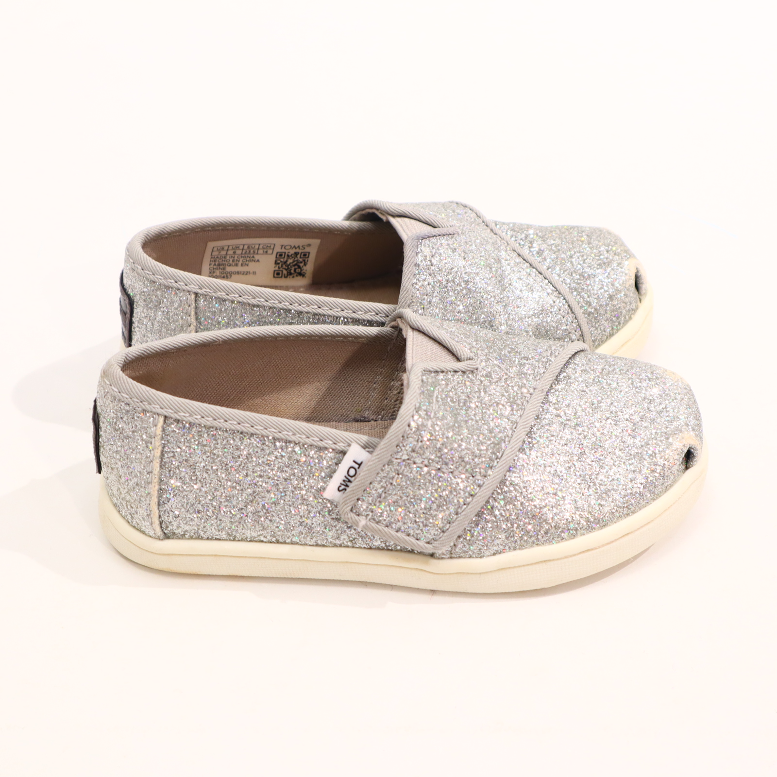 Halbschuhe TOMS Klett 23.5 leichte Gebrauchsspuren an den Kappen