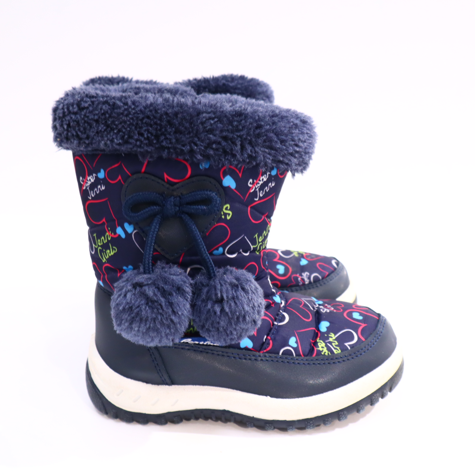 Stiefel CORTINA 27 blau/bunt Snowboot Herbst/Winter leichter gleichmäßiger Sohlenabrieb