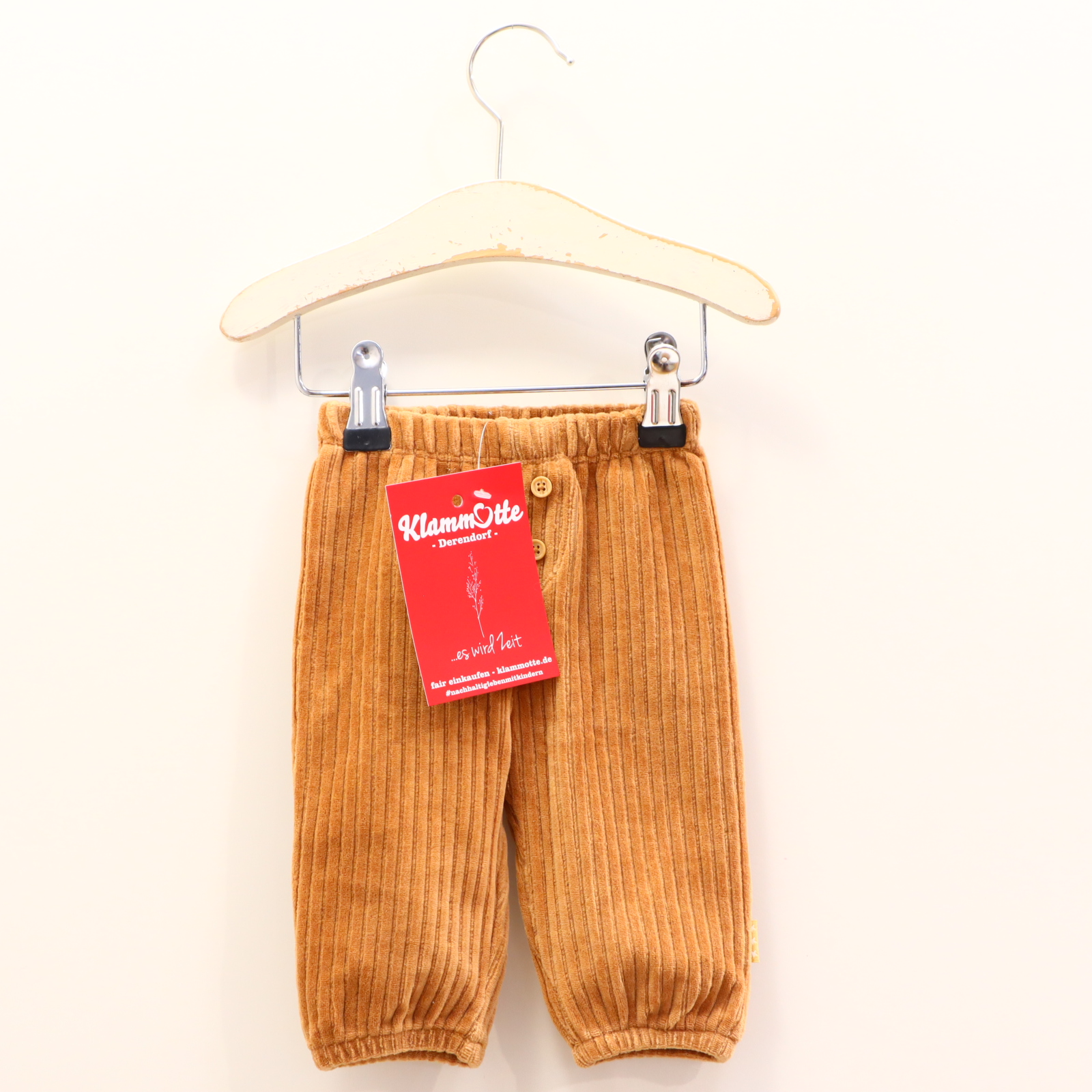 Hosen & Strampler HEMA 56 caramell Hose Baumwolle/Elasthan/recycelte Baumwolle Gummibandzug