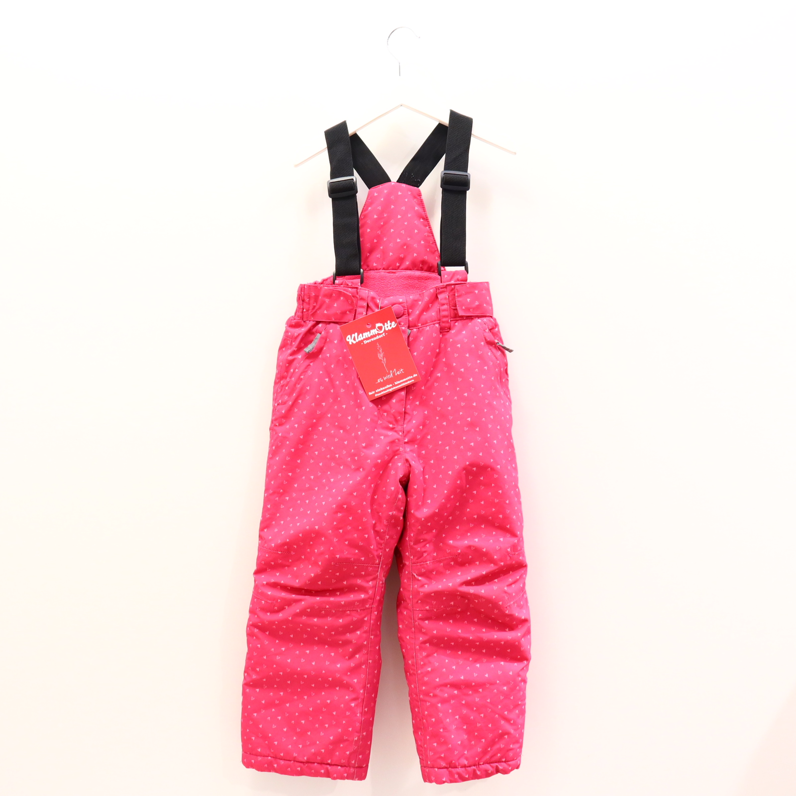 Schneeanzüge & mehr Topolino 104 Schneehose/Träger pink Allover Print