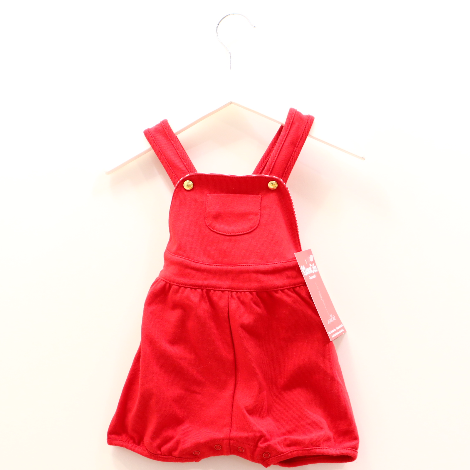 Hosen & Strampler PETIT BATEAU 62 rot Bloomer/Latz/Short Baumwolle/Sweat Druckknöpfe im Schritt NEU!