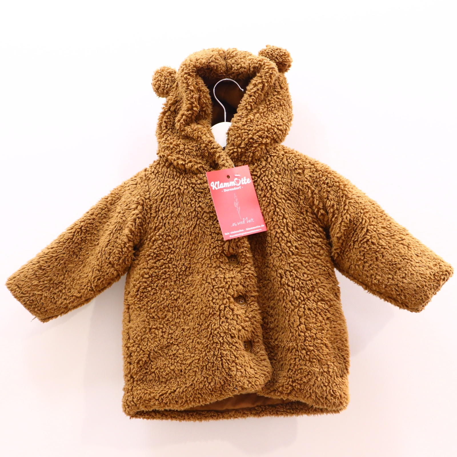 Jacken & Overalls PETIT BATEAU Teddyjacke 80 caramell Polyester