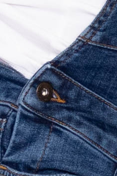Hose LOVE2WAIT Jeans/Latzhose Salopette W27 blau Stone wash denim