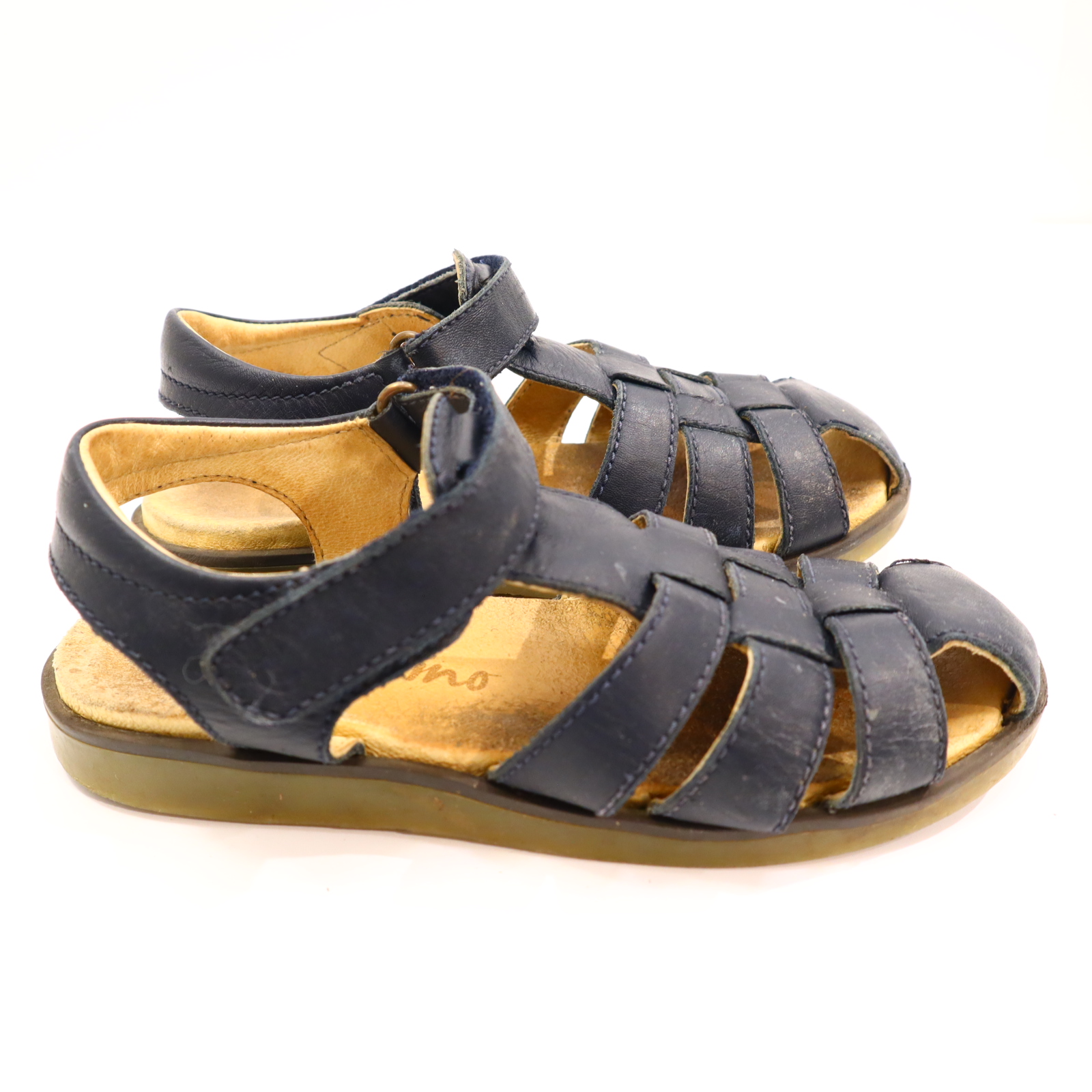 Sandalen Naturino 31 blau Leder M leichte gleichmäßige Ablaufspuren