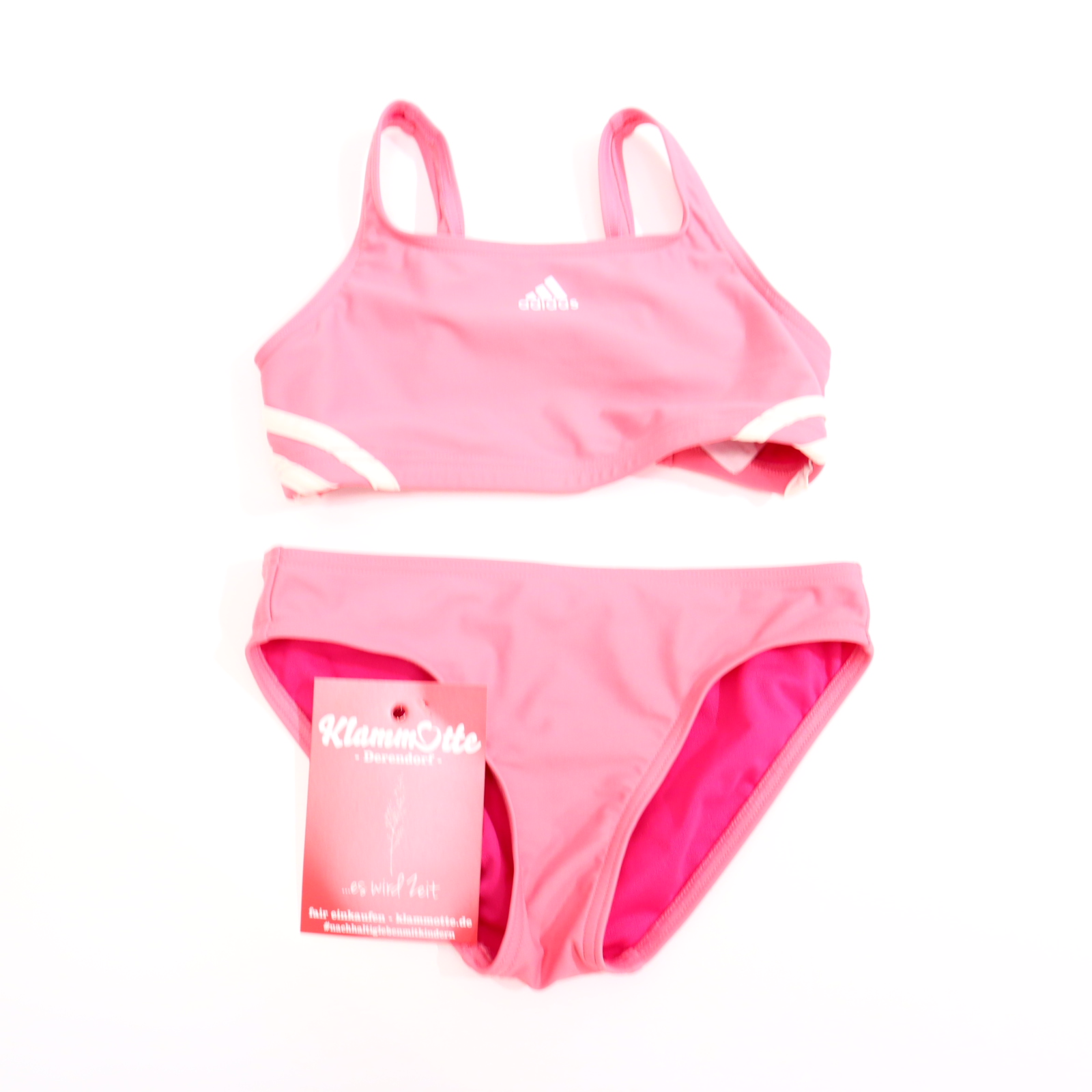 Bademode adidas Bikini 140 rosa Logo/Print