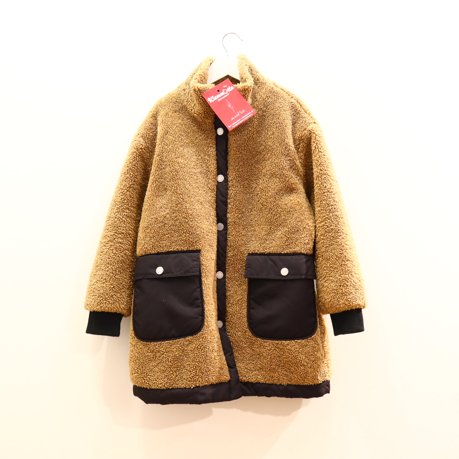 Jacke ZARA Teddyjacke 140 braun Übergang/Herbst Polyester/Sherpa