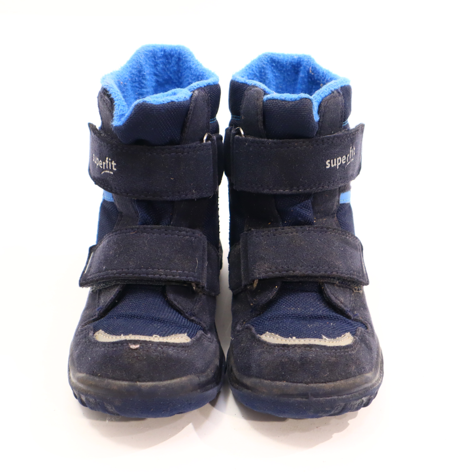 Halbschuhe SuperFit Boots/Klett 25 M blau GORETEX Herbst/Winter leichte gleichmäßige Ablaufspuren gefüttert