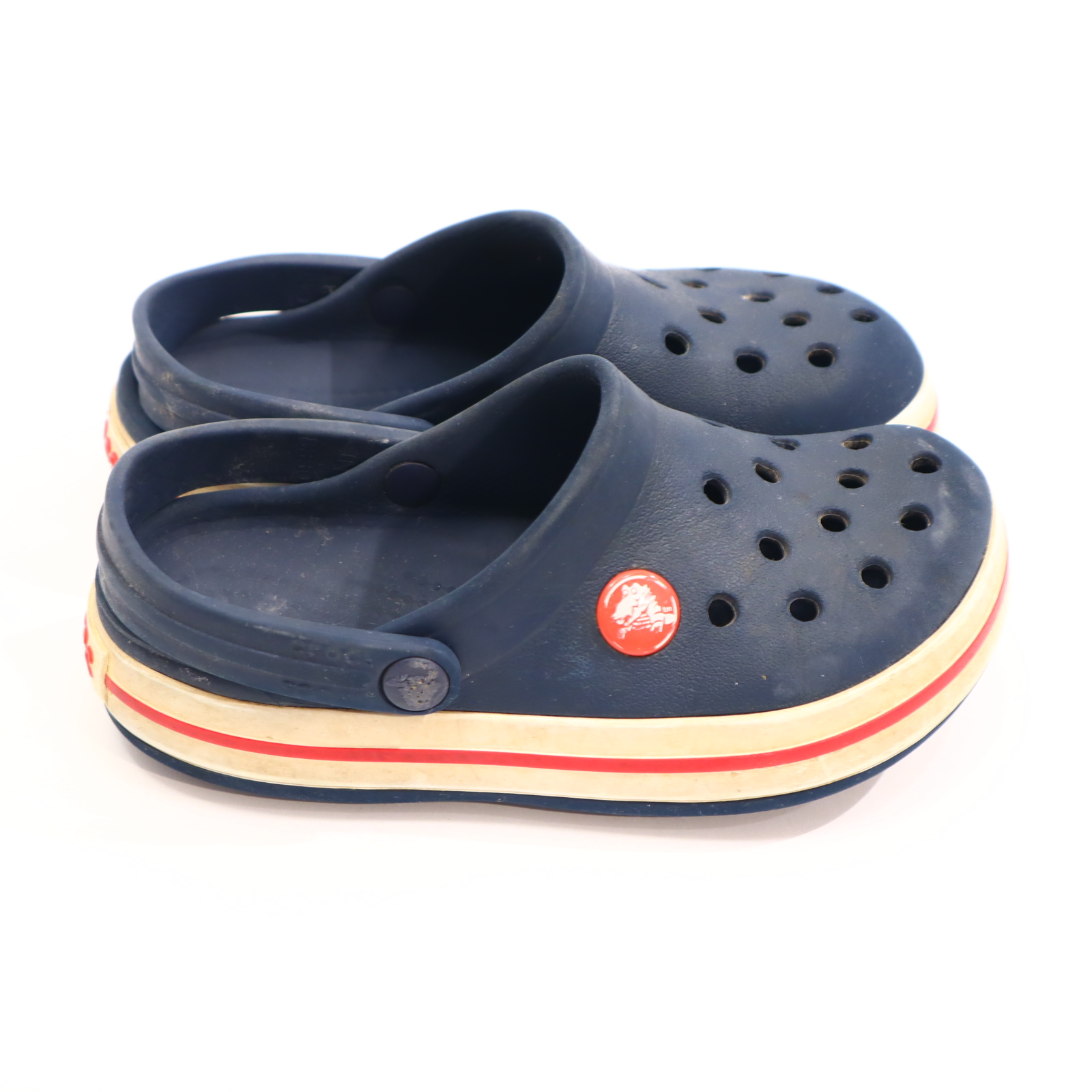 Hausschuhe/Wasserschuhe crocs 27/28 blau Cloks gleichmäßige Ablaufspuren