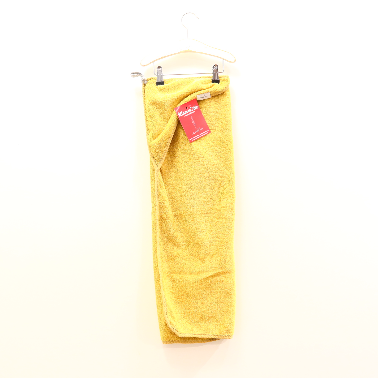 Bademode koeka Baumwolle/Frottee/Polyester safran Badecape