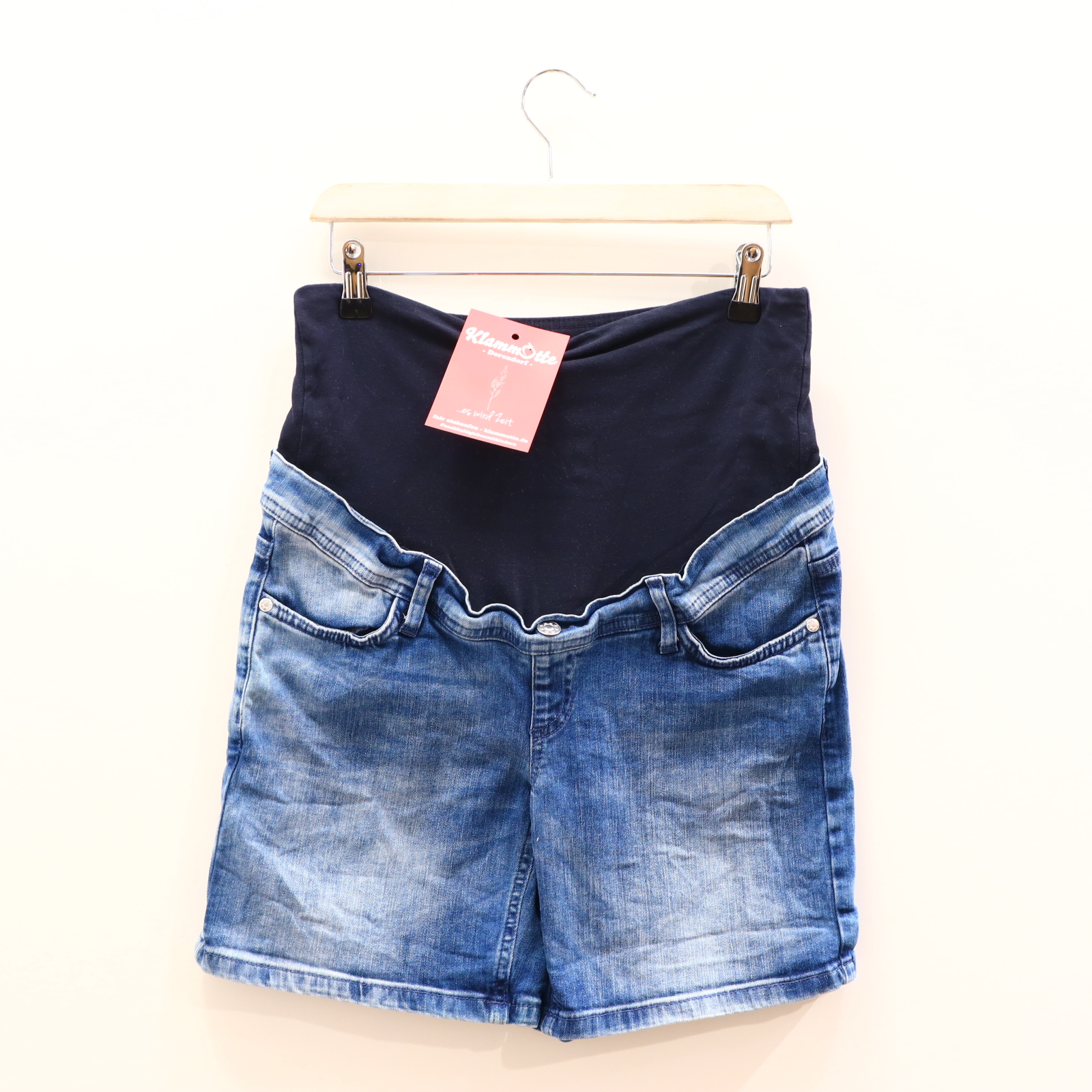 Hose 2hearts 36 Jeans/Short blau denim High rib/verstellbar