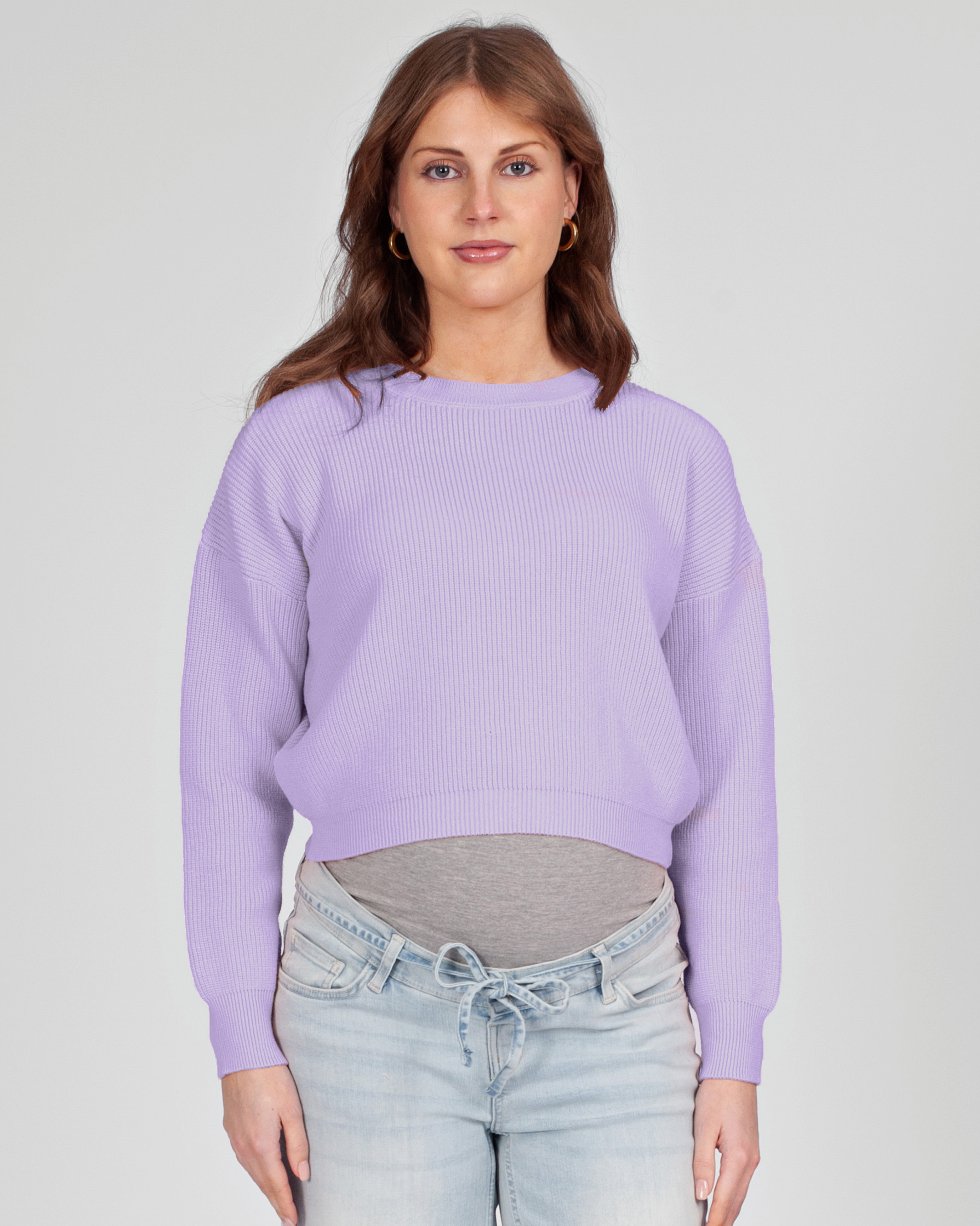Pullover LOVE2WAIT Strickpullover S/M flieder Crop