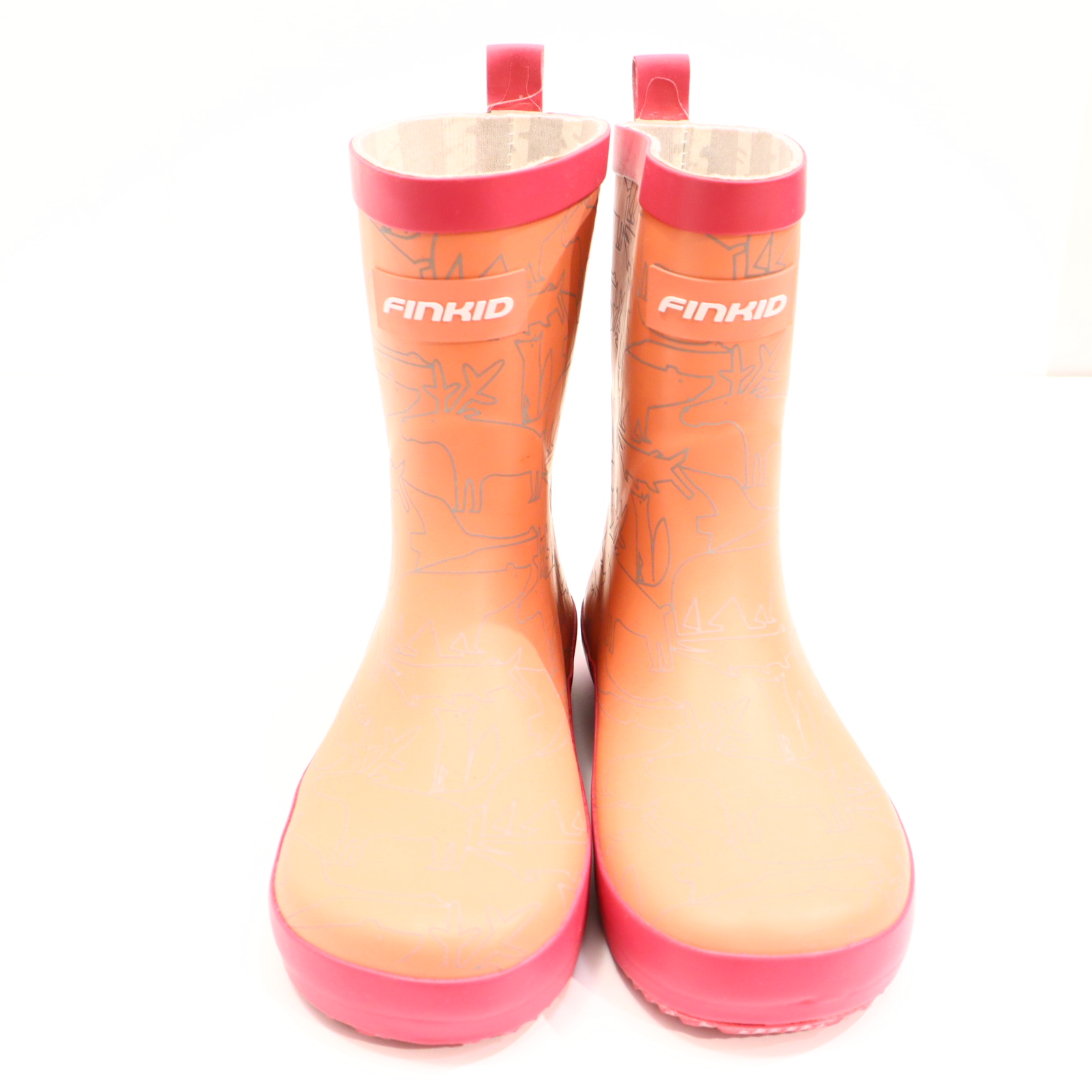 Gummistiefel FINKID 34 rosa Naturkautschuk Muster NEU!