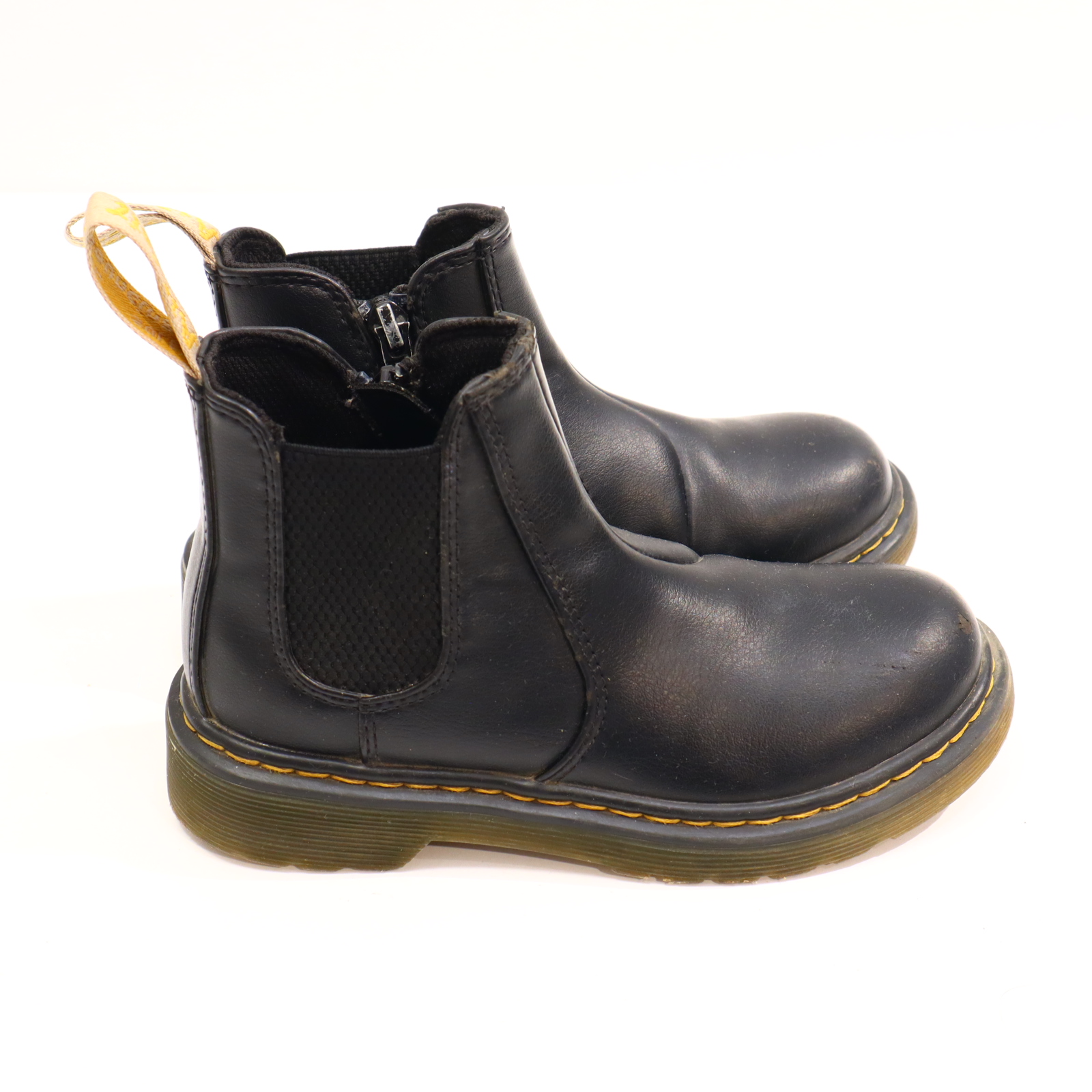 Halbschuhe Dr. Martens Chelseaboots/Stieffelette 30 schwarz leichte gleichmäßige Ablaufspuren Reißverschluß