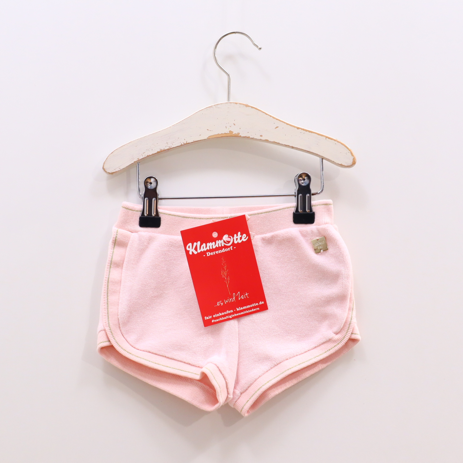 Hosen & Strampler CARRÈMENT BEAU 80 rosa Alloverprint/Blumen Short Baumwolle/Frottee/Polyester Gummibandzug