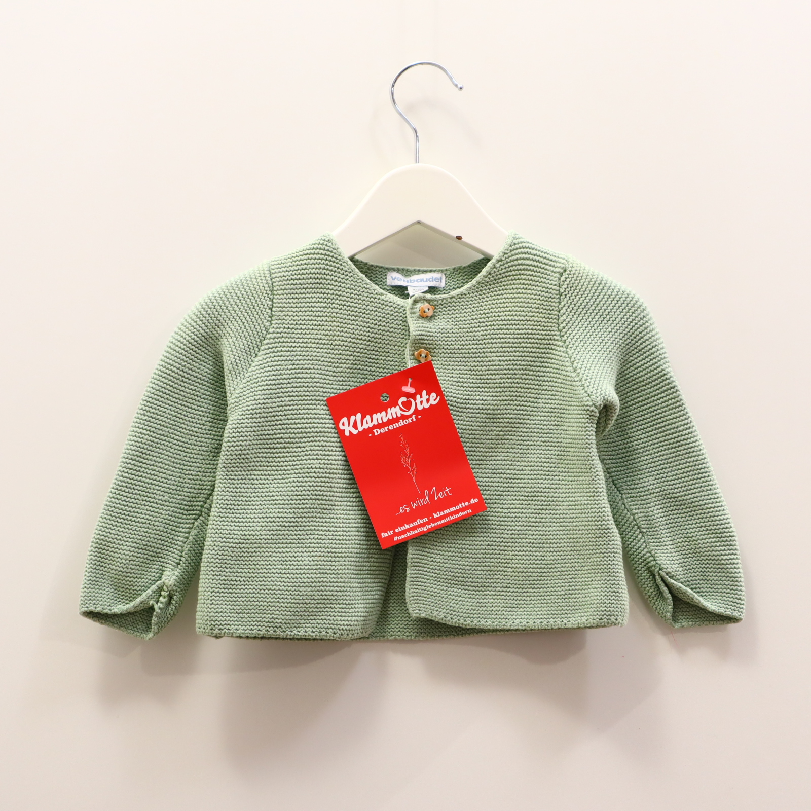 Oberteil VertBaudet 68 salbei Strickjacke