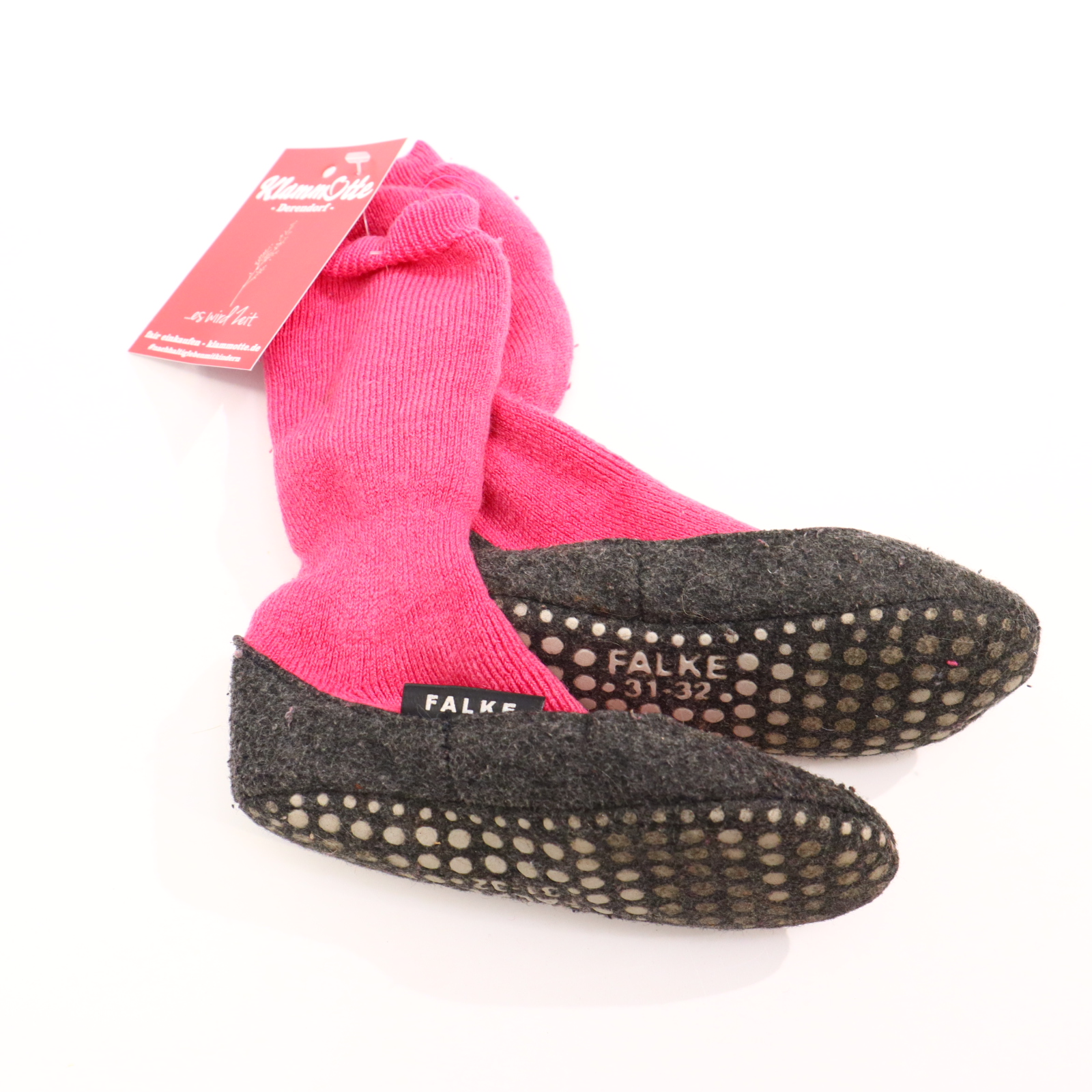 Hausschuhe/Wasserschuhe Falke 31/32 pink Hausschuhsocke