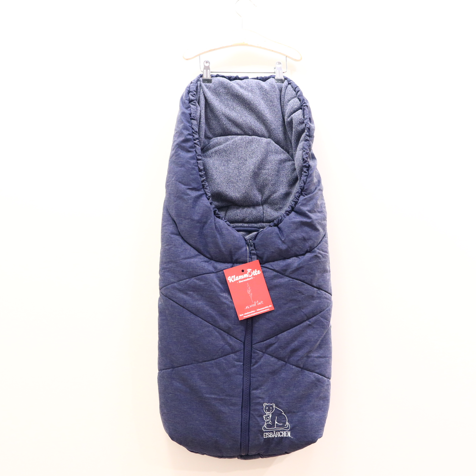 Fußsack Heitmann/Eisbärchen blau Winterfußsack Fleece/Polyester Babyschale/Babywanne