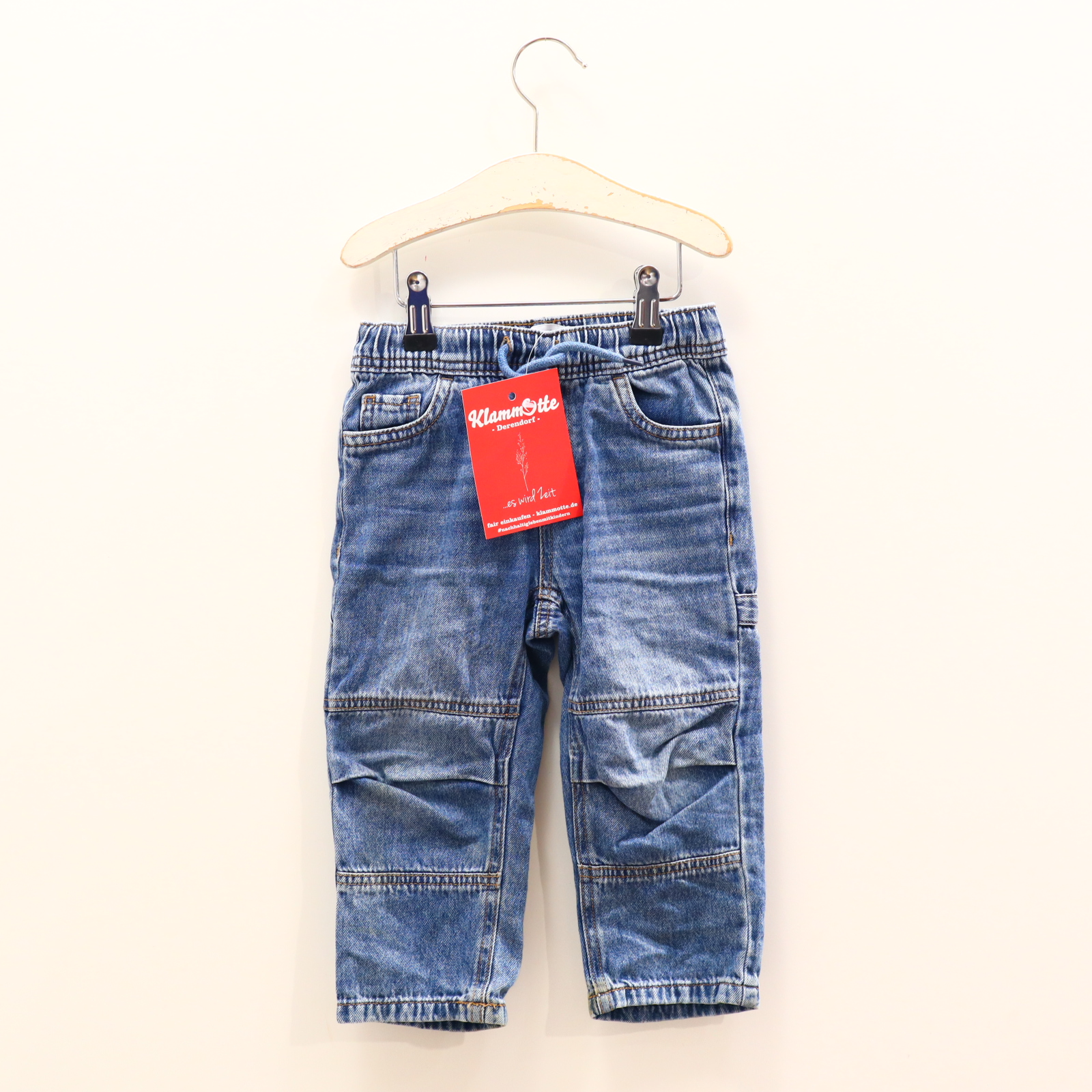 Hose name it 92 Jeans blau Gummibandzug/verstellb. Bund Denim