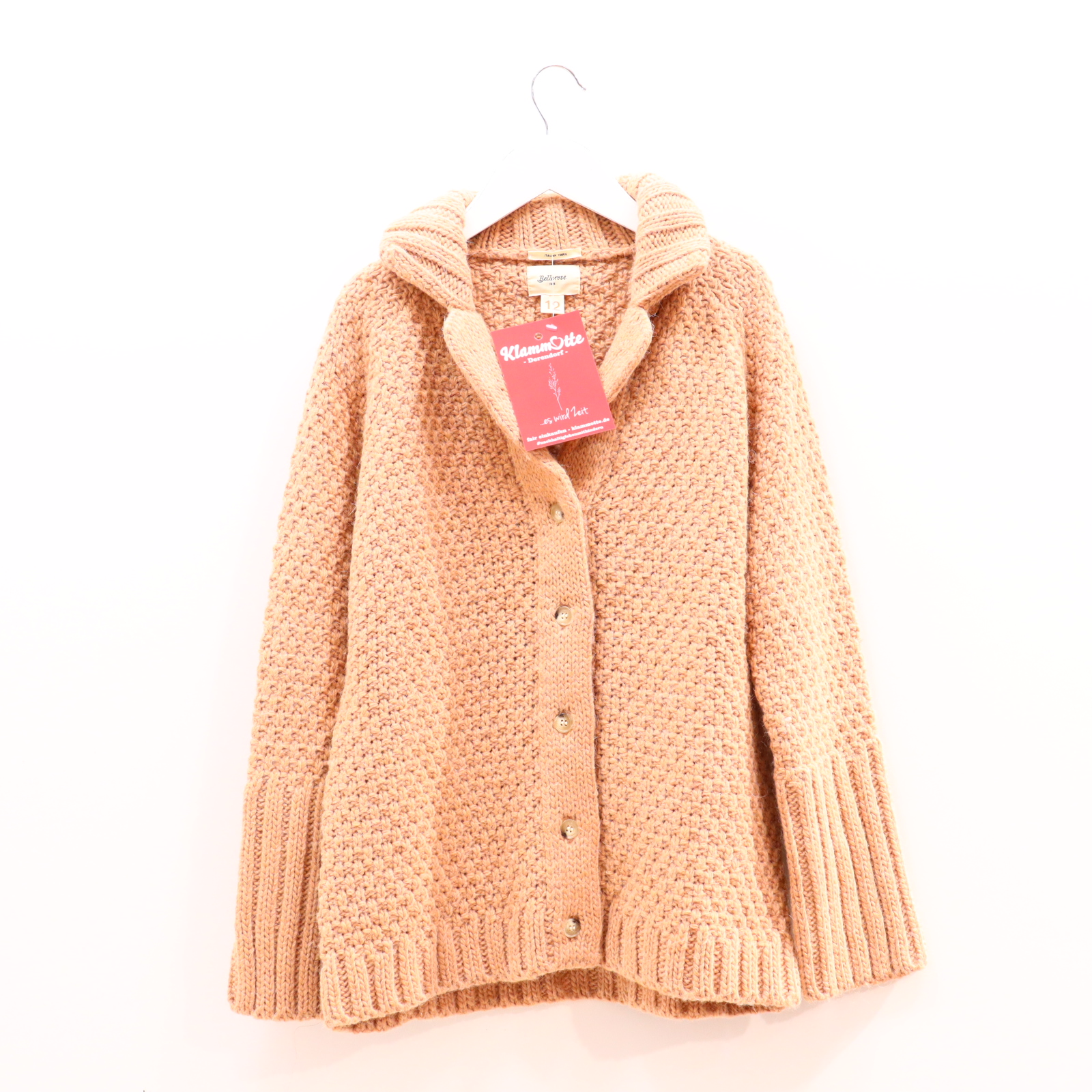 Oberteil Bellerose 152 rosa Strickjacke Alpaka/Polyamid/Viskose/Wolle