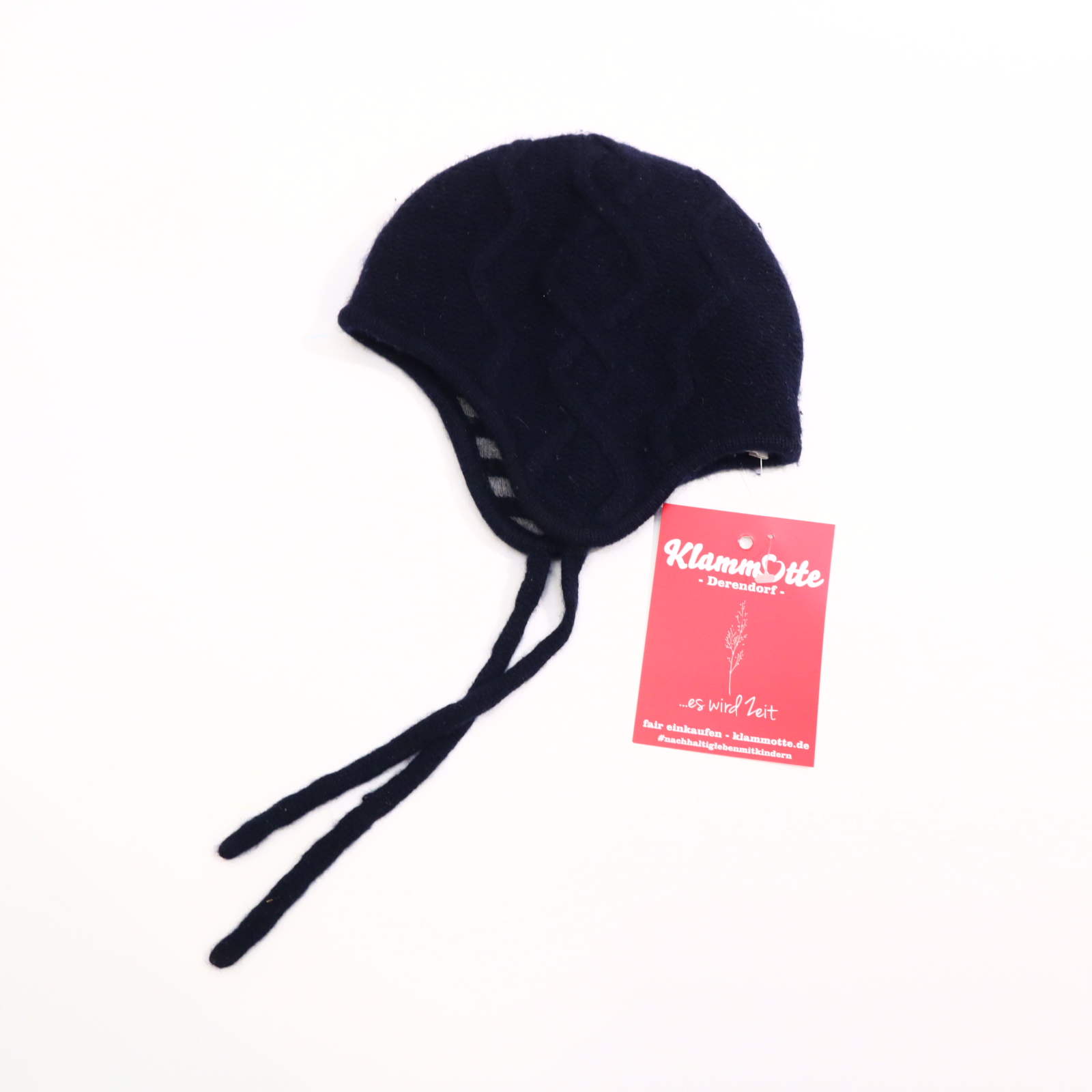 Oberteil PAPA LOBSTER 80/86/92 blau Muster Strickmütze Kaschmir
