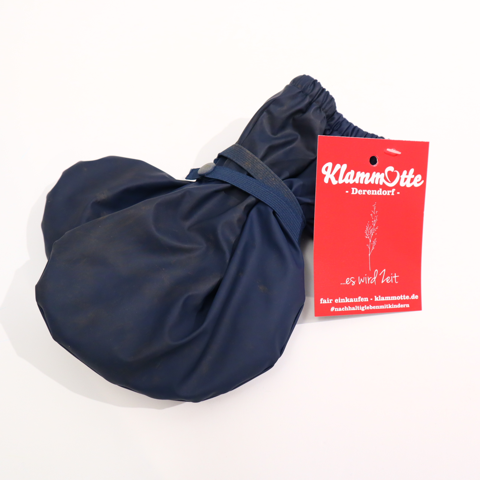 Gummistiefel Playshoes Regenfüßlinge S blau gefüttert Schmutzränder