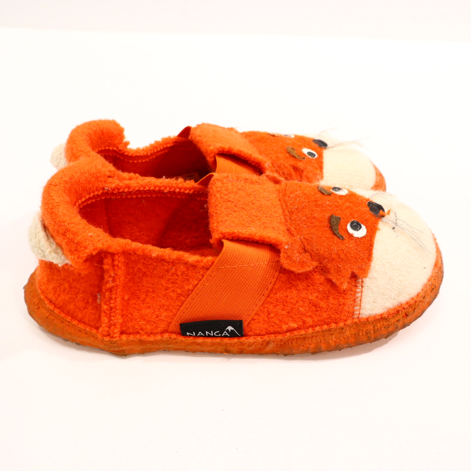 Hausschuhe/Wasserschuhe NANGA 34 orange Slipper Filz/Wolle