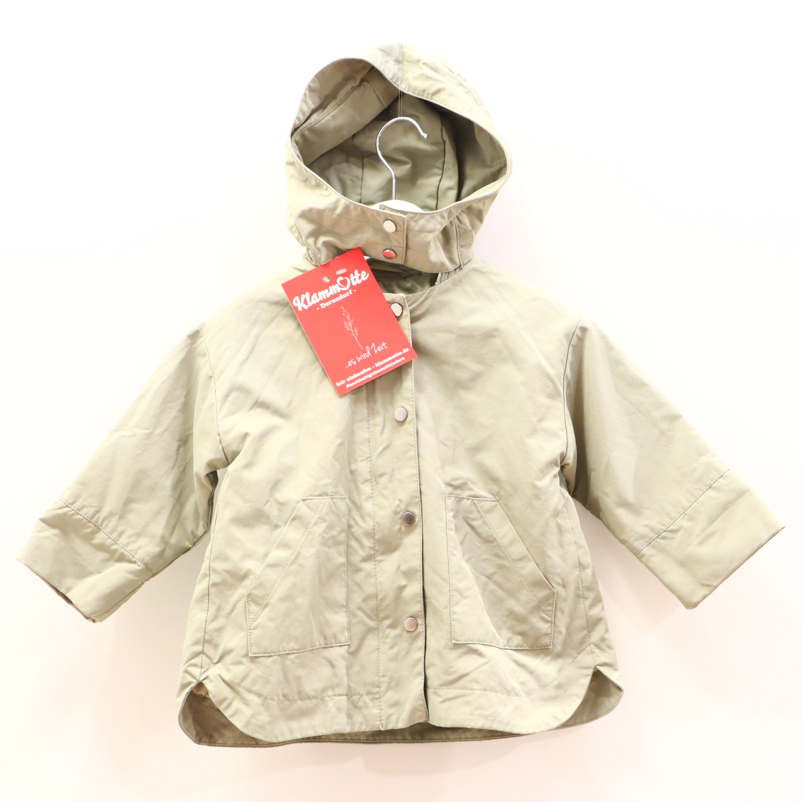 Jacke ZARA Parka 86 salbei Frühjahr/Sommer wattiert Baumwollfutter