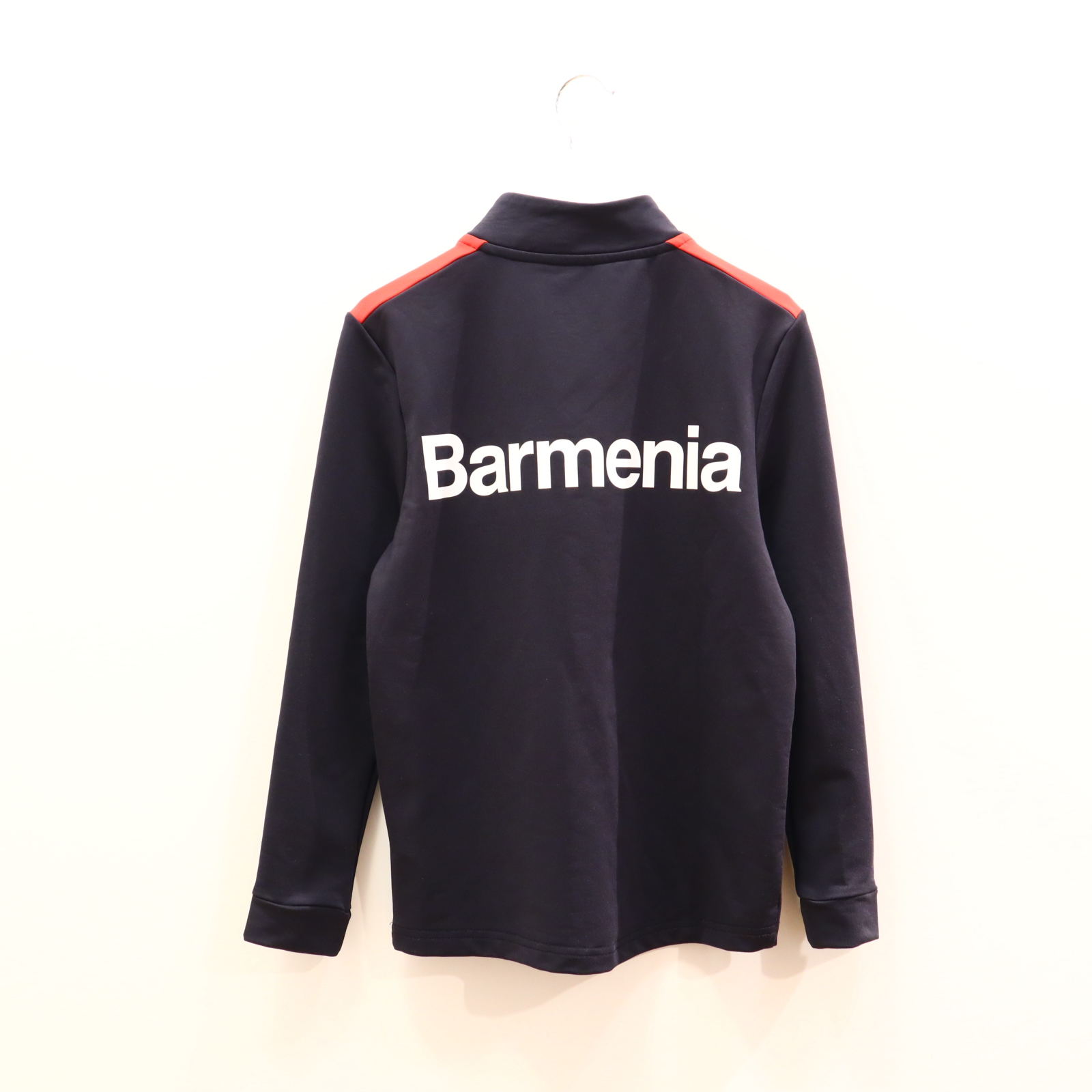 Oberteil CASTORE Gr. 134 Funktionsshirt/Troyer blau Elasthan/Polyester Logo/Print Stehkragen BAYER LEVERKUSEN