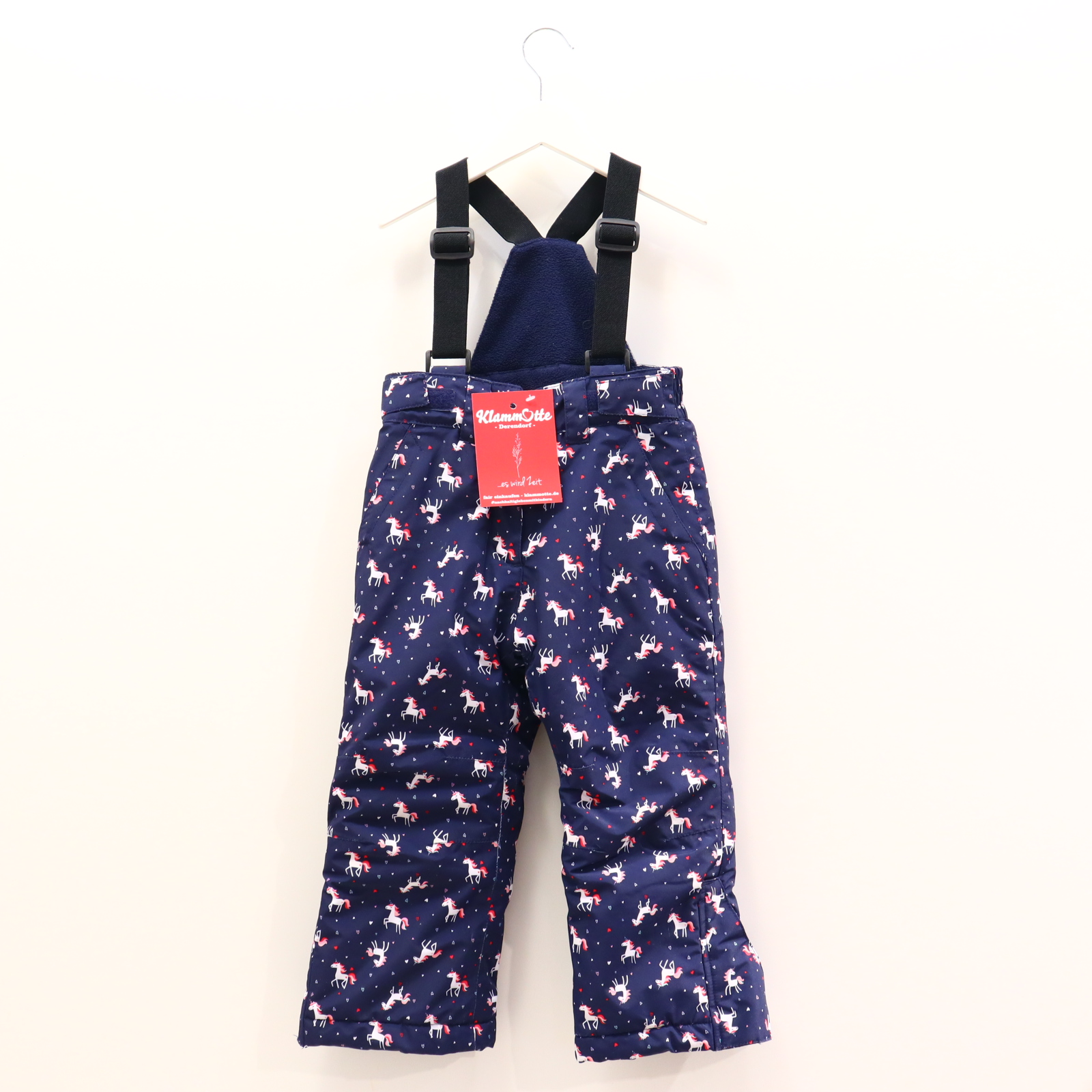 Schneeanzüge & mehr Topolino 98 Schneehose/Träger blau Allover Print