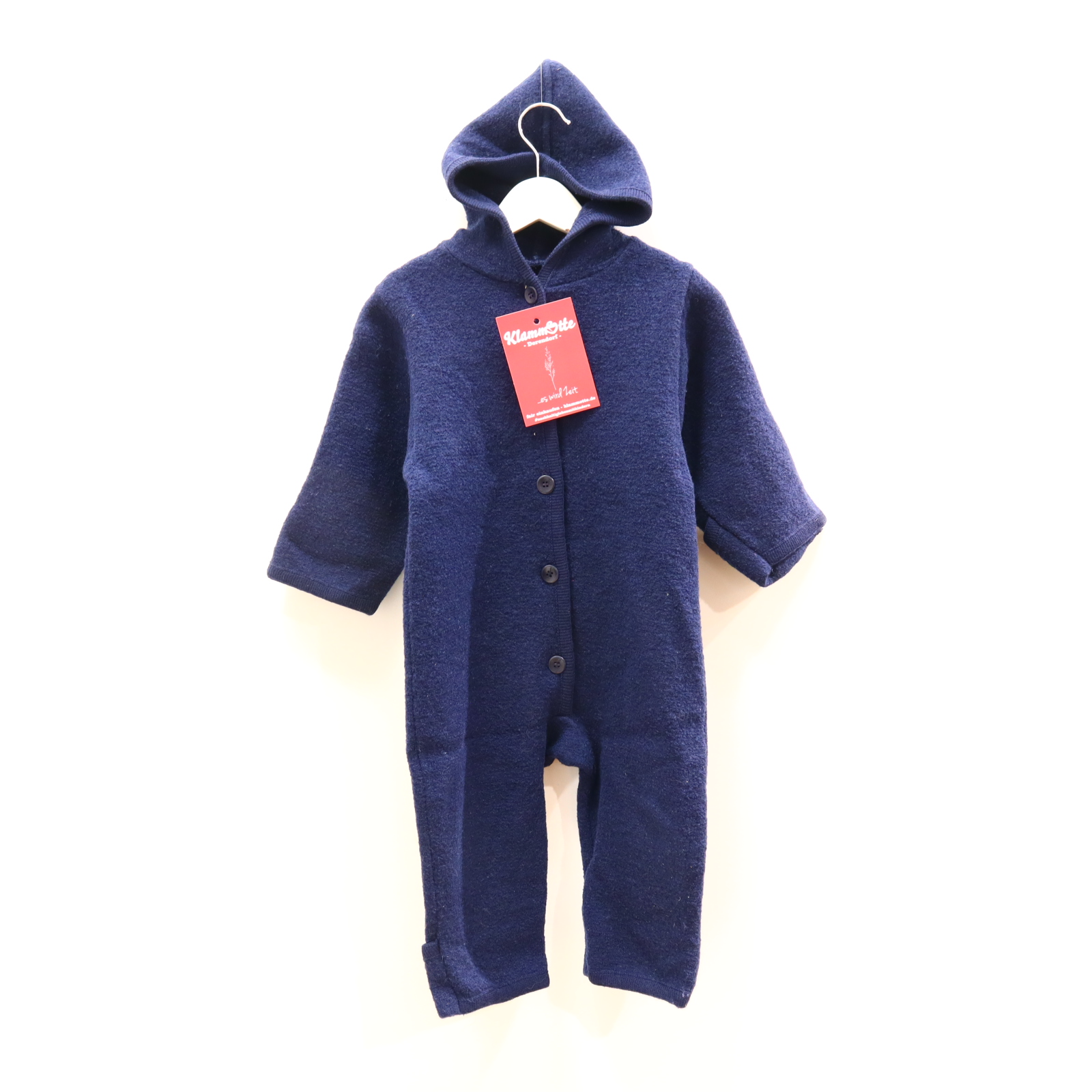 Jacken & Overalls disana Wollwalkoverall 74/80 blau Wendebündchen Schurwolle