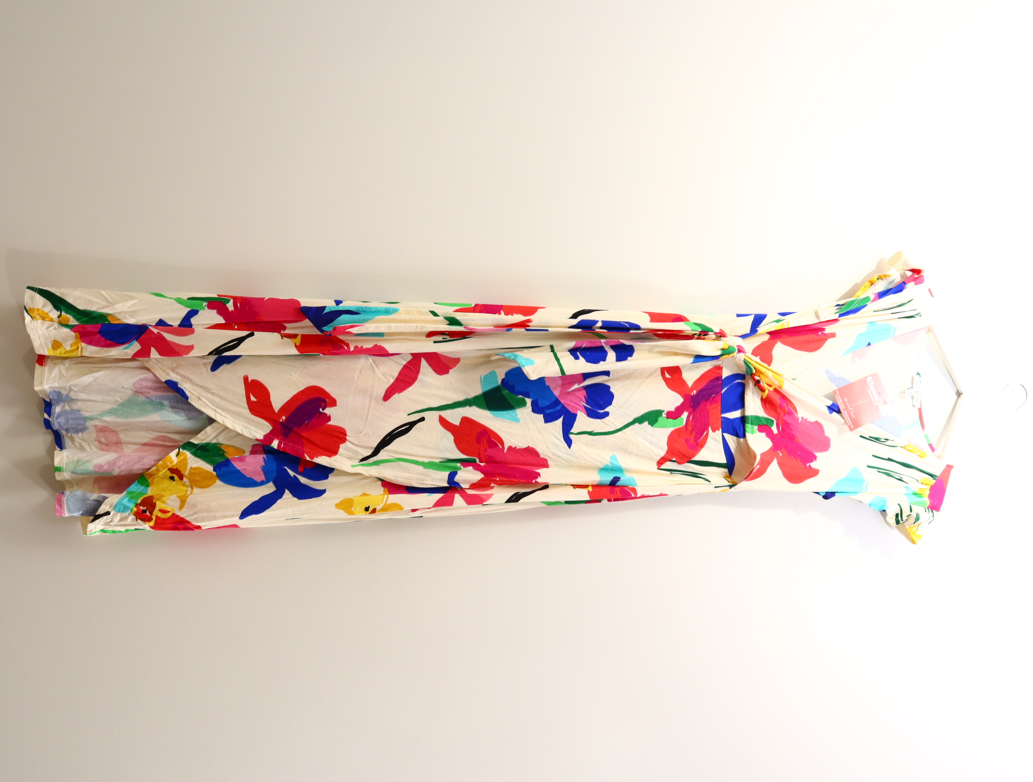 Kleider & Röcke envie de fraises Jerseykleid/Stillkleid/Wickelkleid 38/40 bunt/creme Alloverprint/Blumen Elasthan/Viskose