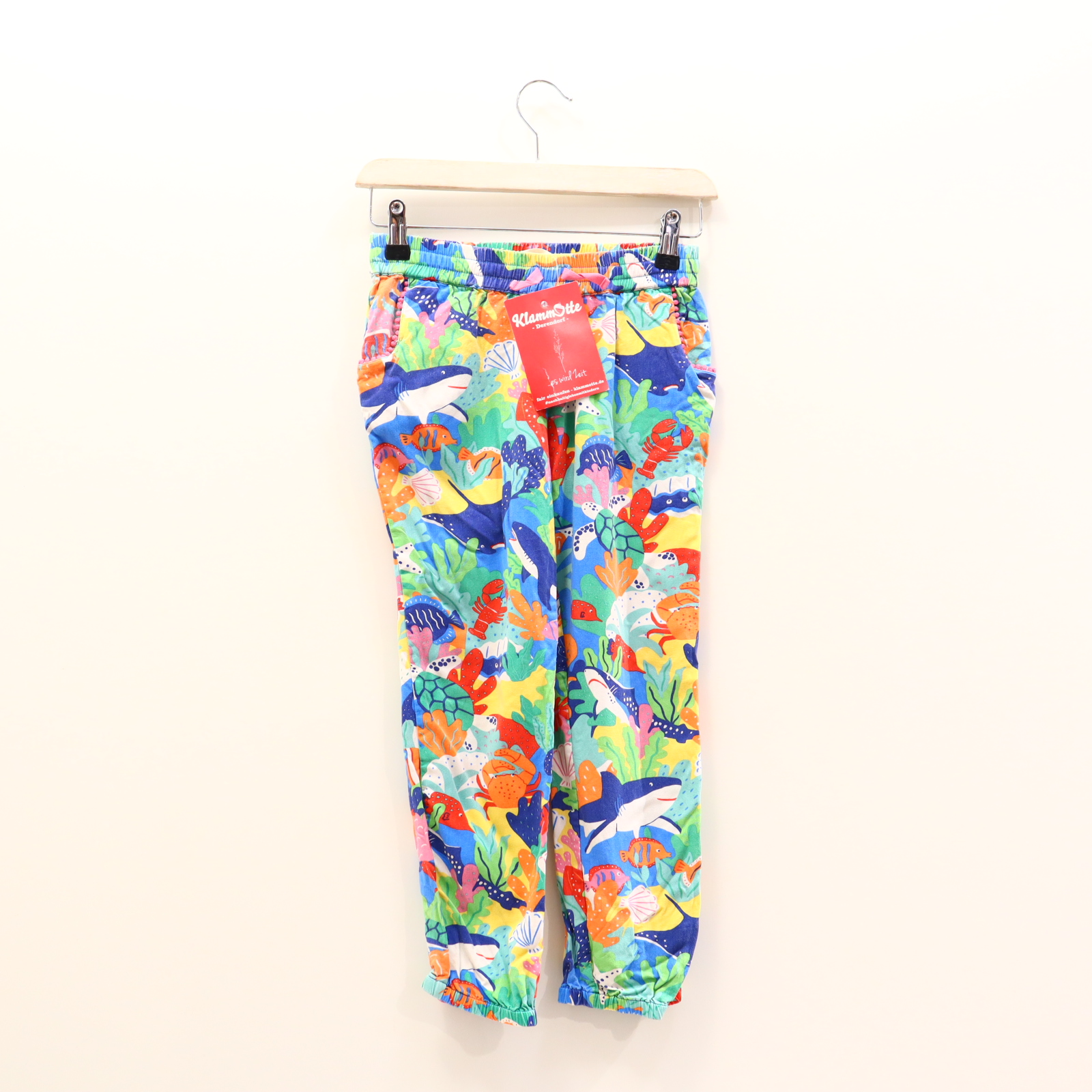 Hose Mini Boden Pumphose 134 bunt Allover Print Viskose Gummibandzug/Kordelzug Frühjahr/Sommer