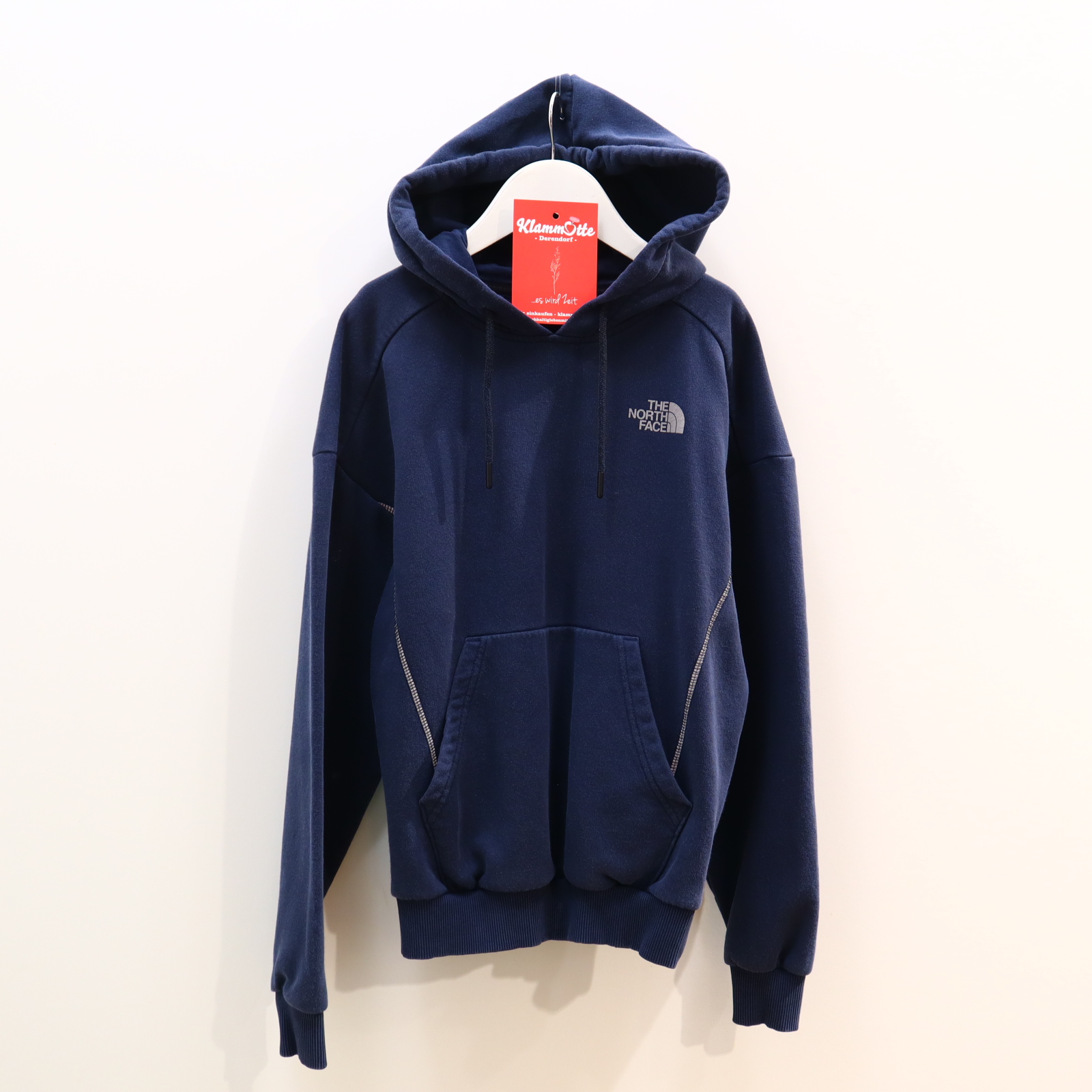 Oberteil THE NORTH FACE 152 blau Logo/Print Kapuzenpulli Baumwolle/Polyester ganz leicht blass