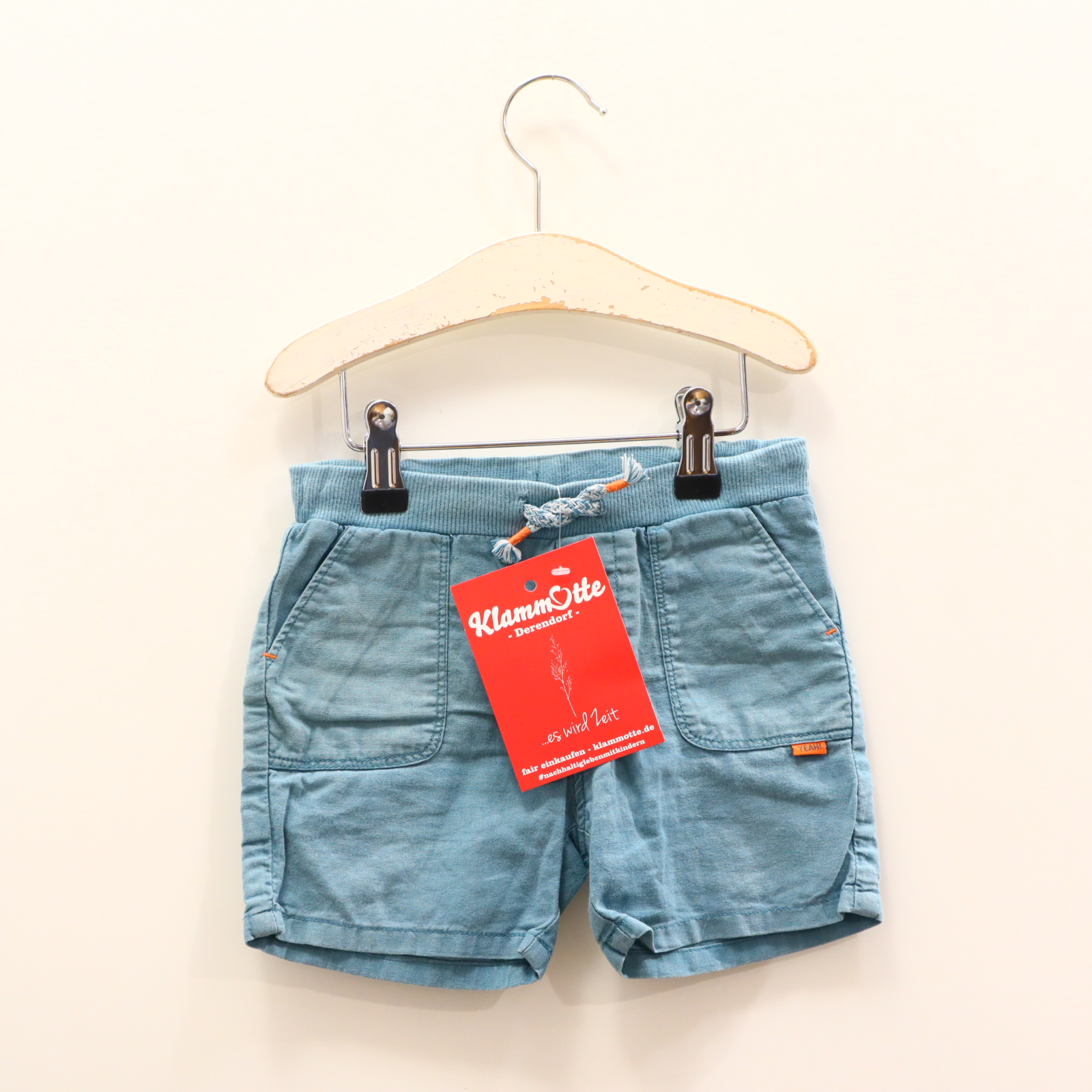 Hosen & Strampler ZARA 80 salbei Short Leinen Gummibandzug/Kordelzug
