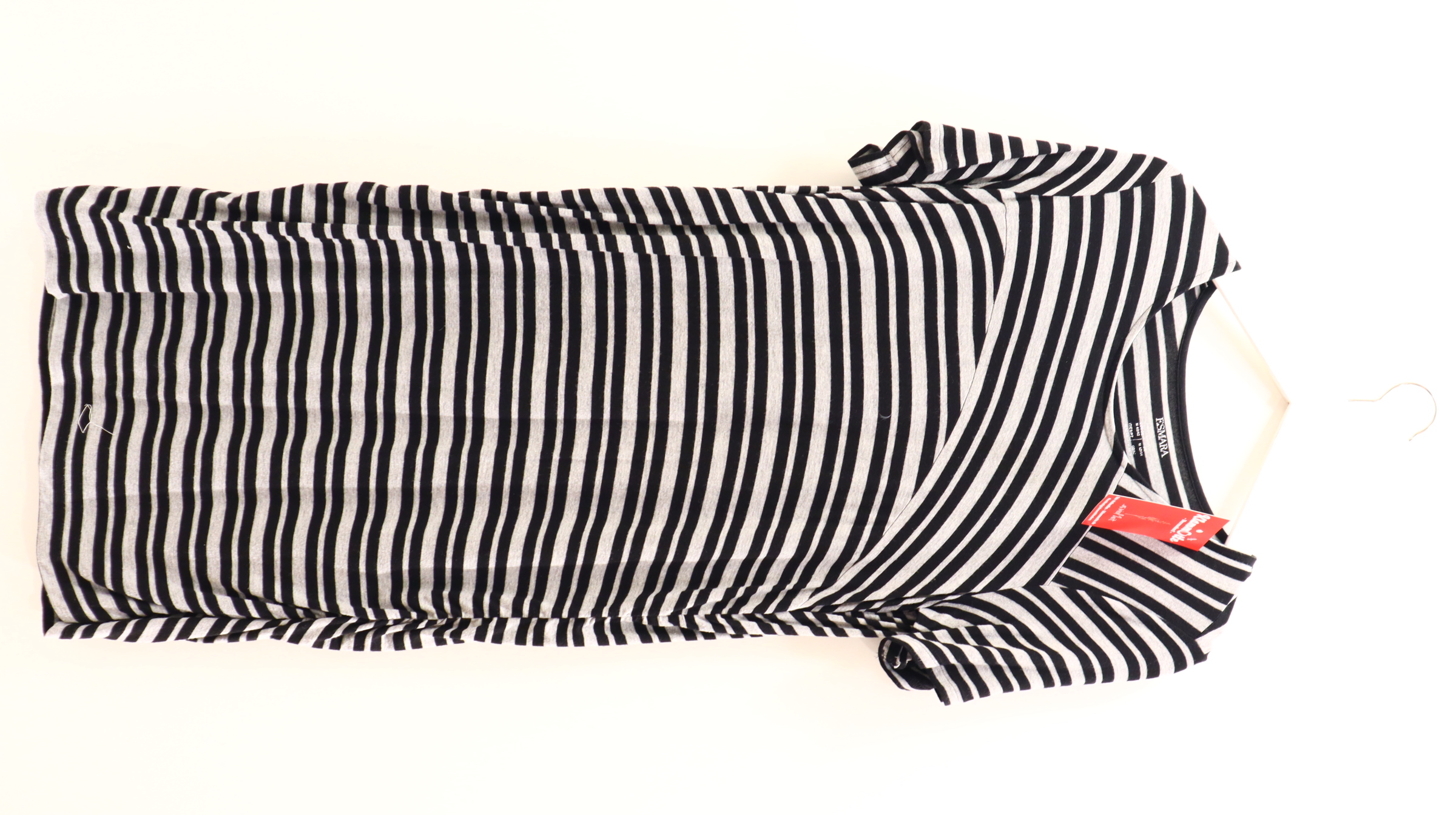 Kleider & Röcke esmara Jerseykleid 40/42 grau/schwarz Streifen Elasthan/Viskose