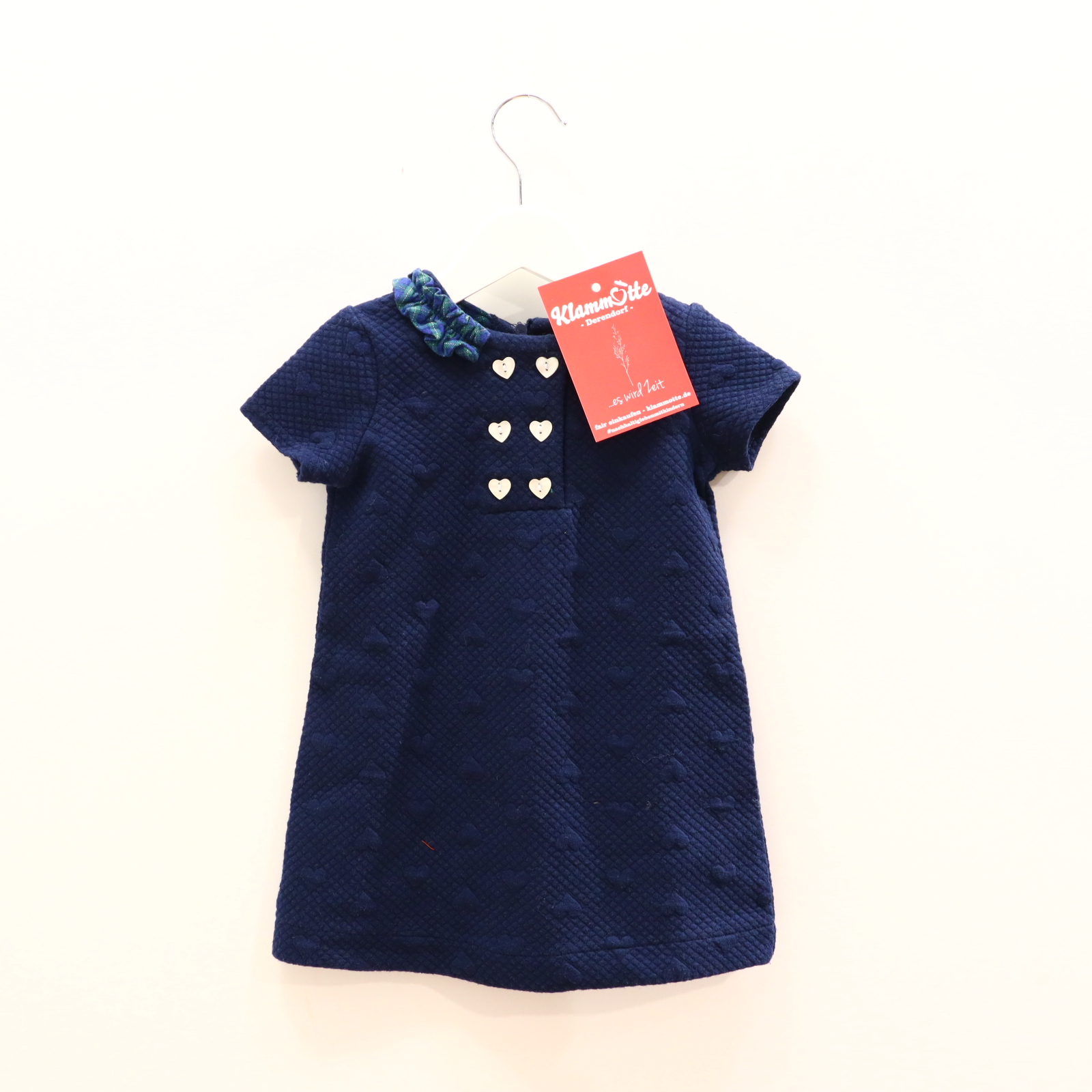 Kleider & Röcke Cycleband 80 blau Waffelmuster Kleid Baumwolle/Elasthan/Polyester