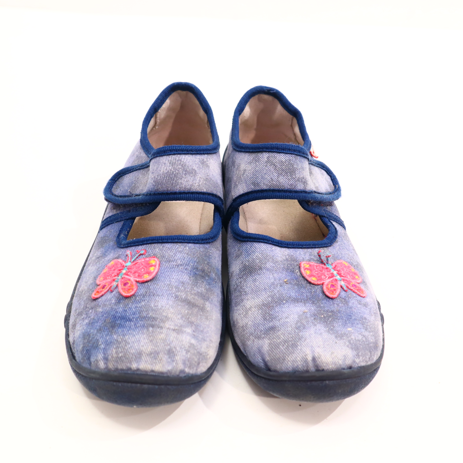 Hausschuhe/Wasserschuhe SuperFit 33 blau Ballerina/Pantoffel Canvas