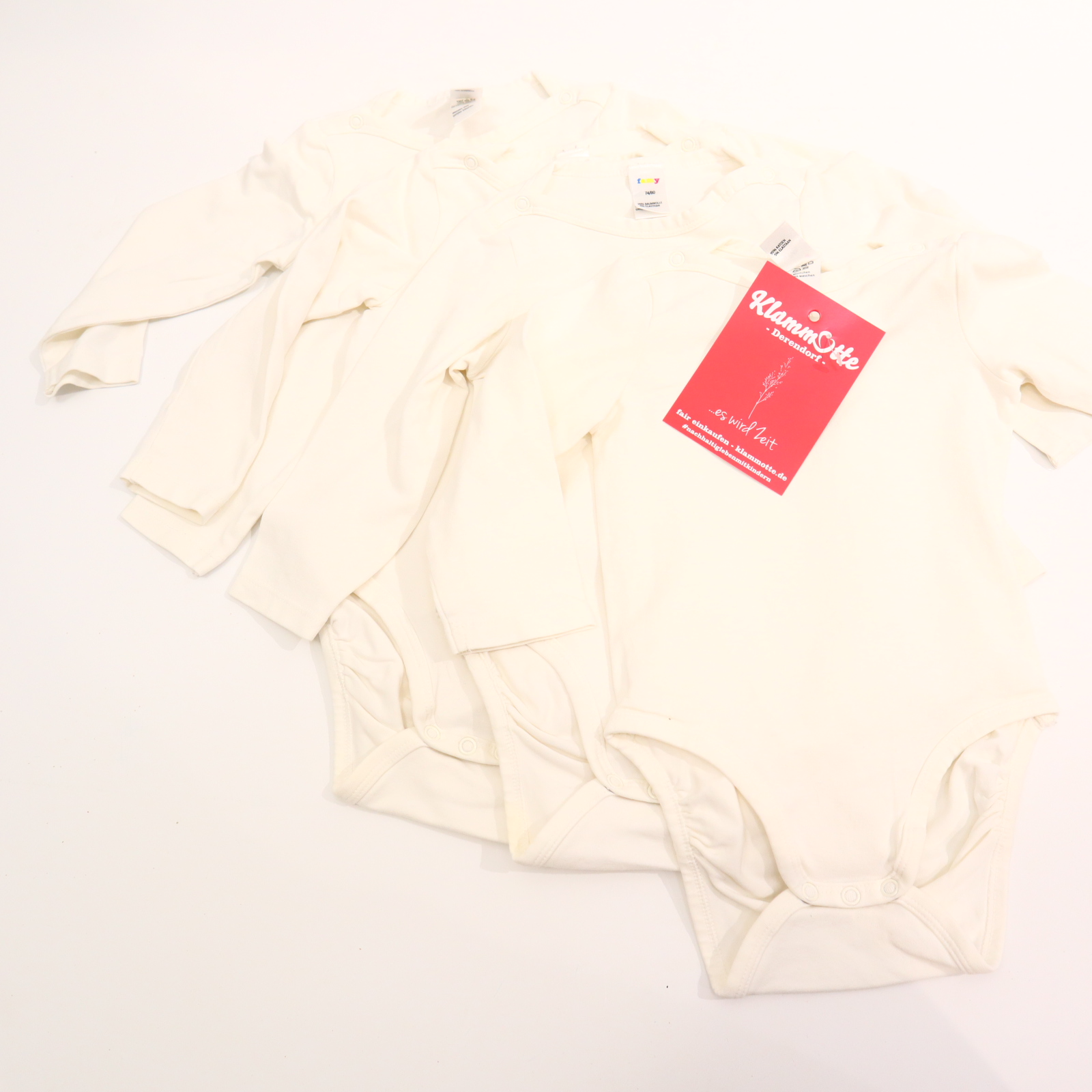 Body H&M 74 weiß langarm/Wickelbody/4er Set Baumwolle