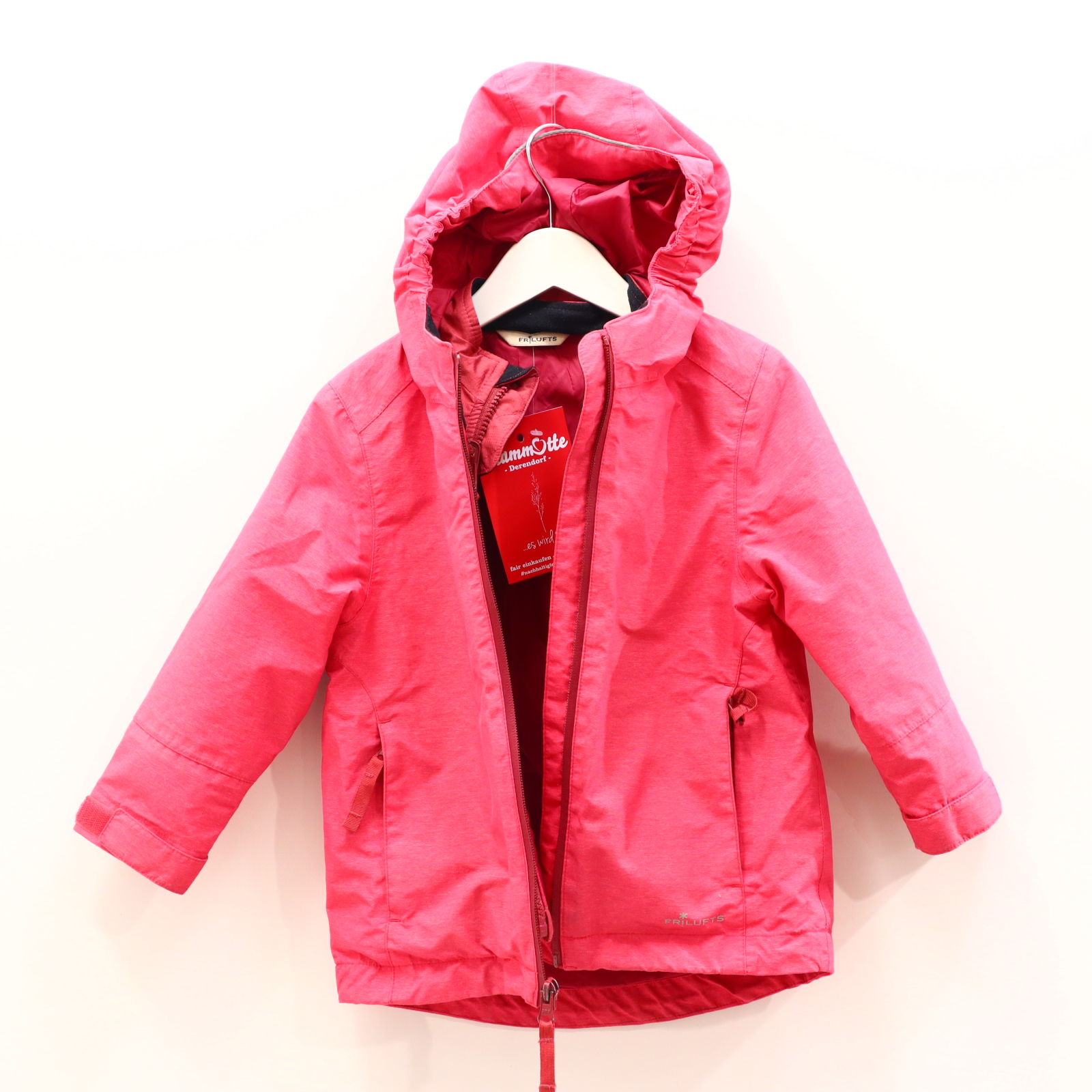 Jacke FRILUFTS 3-in-1 Jacke 92/98 fuchsia ganzjährig melange herrausnehmb. Innenjacke