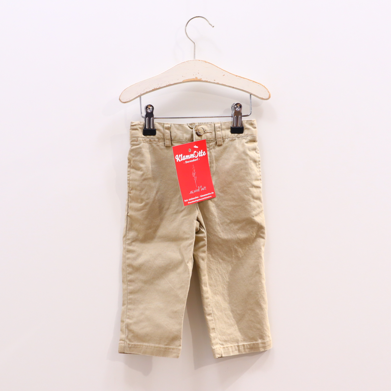 Hosen & Strampler Ralph Lauren 80 sand Chino Baumwolle/Elasthan Gummibandzug/Knopf/Reißverschluß