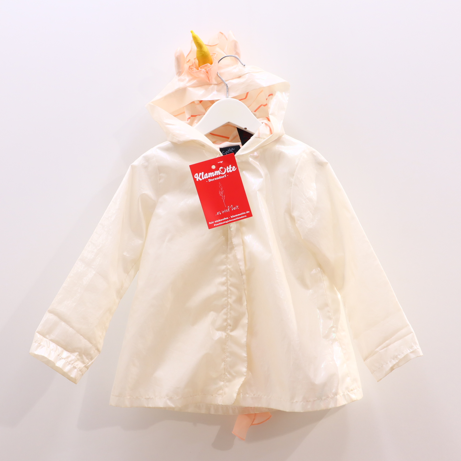 Jacke Cynthia Rowley Regenjacke 98 perlmut/weiß Applikation
