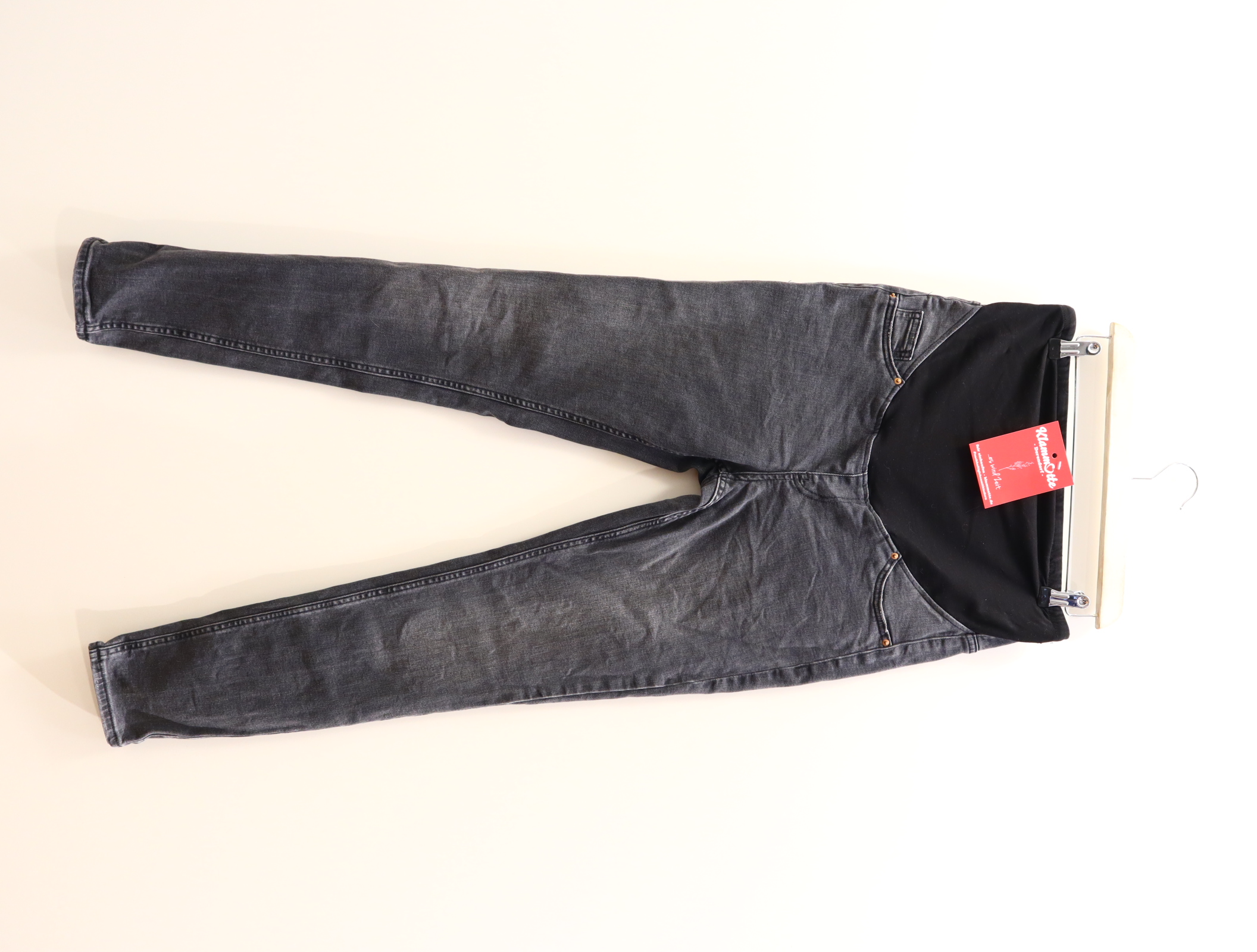 Hose H&M M/38/40 Jeans anthrazit denim High rib