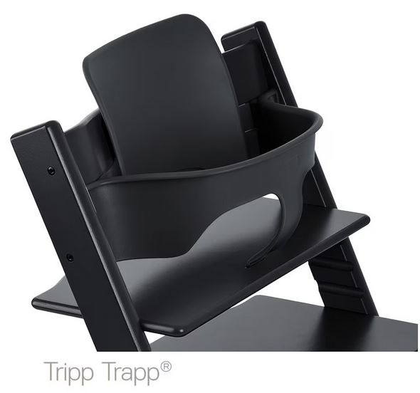 Hochstuhl STOKKE Tripp Trapp schwarz Baby Set