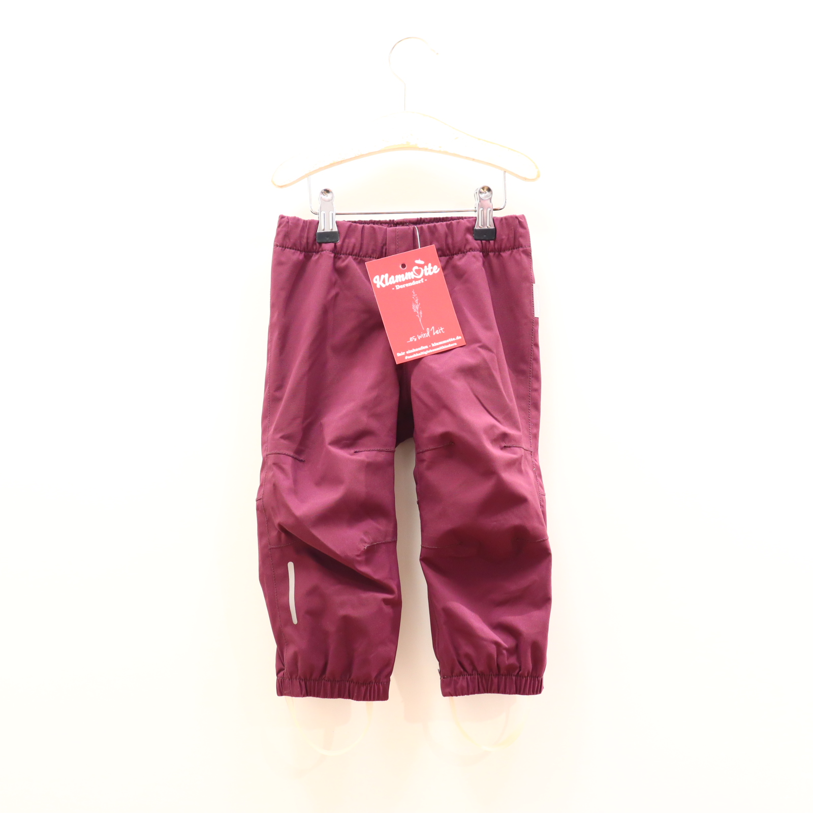 Hosen & Strampler reima 80 bordeaux Funktionshose/Regenhose Gummibandzug/verstellb. Bund
