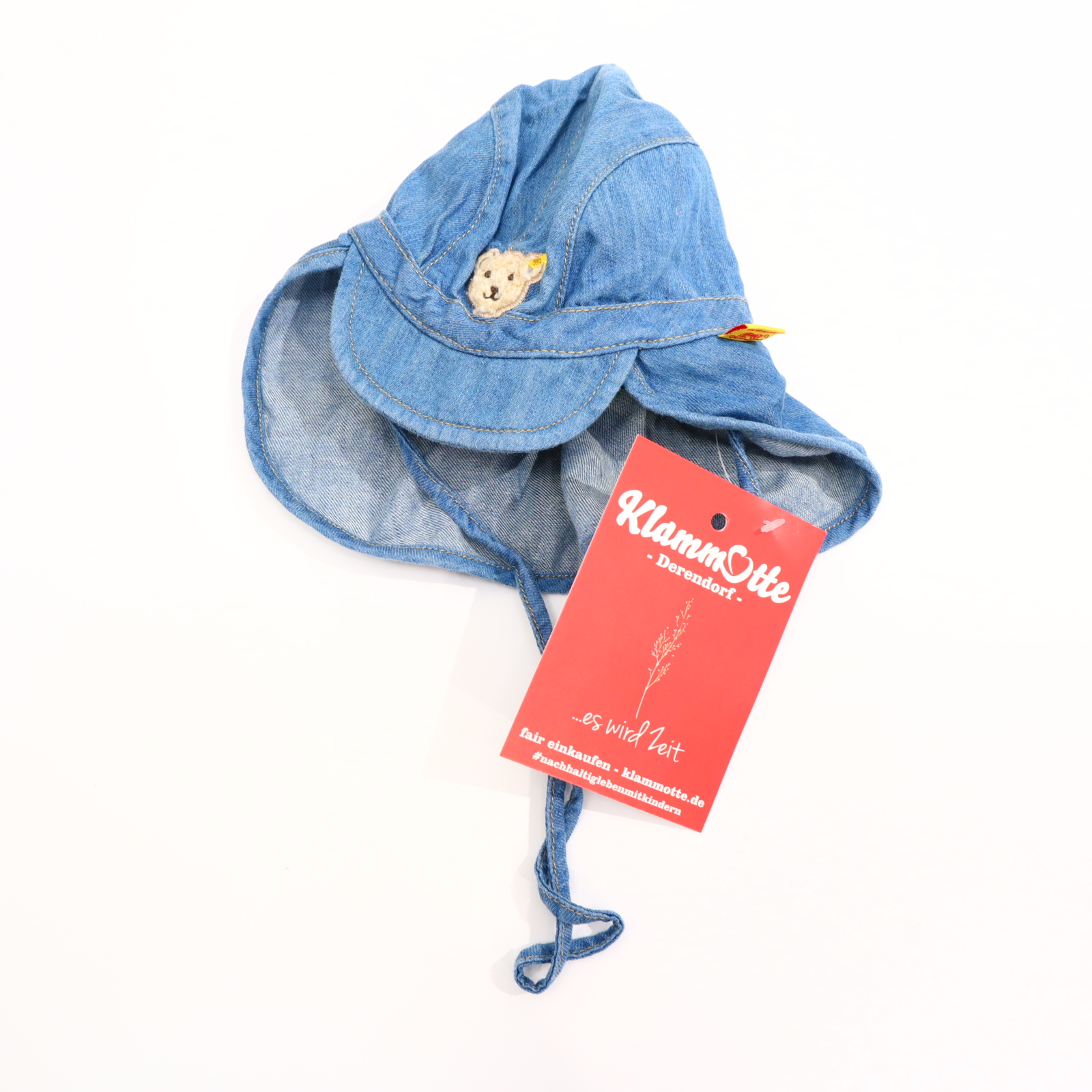 Oberteil Steiff 39 blau Schildkappe Baumwolle/denim Frühjahr/Sommer