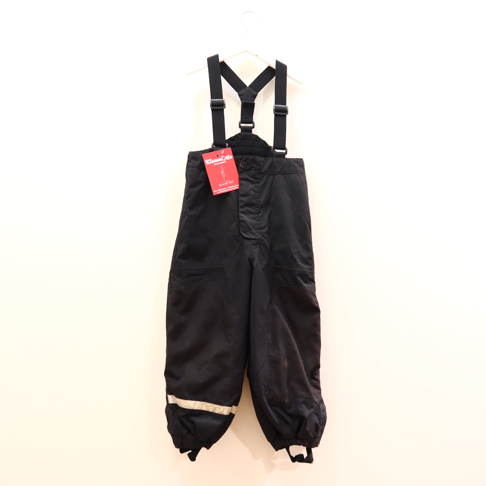 Hose H&M 116 Latz/Schneehose schwarz ungewaschen