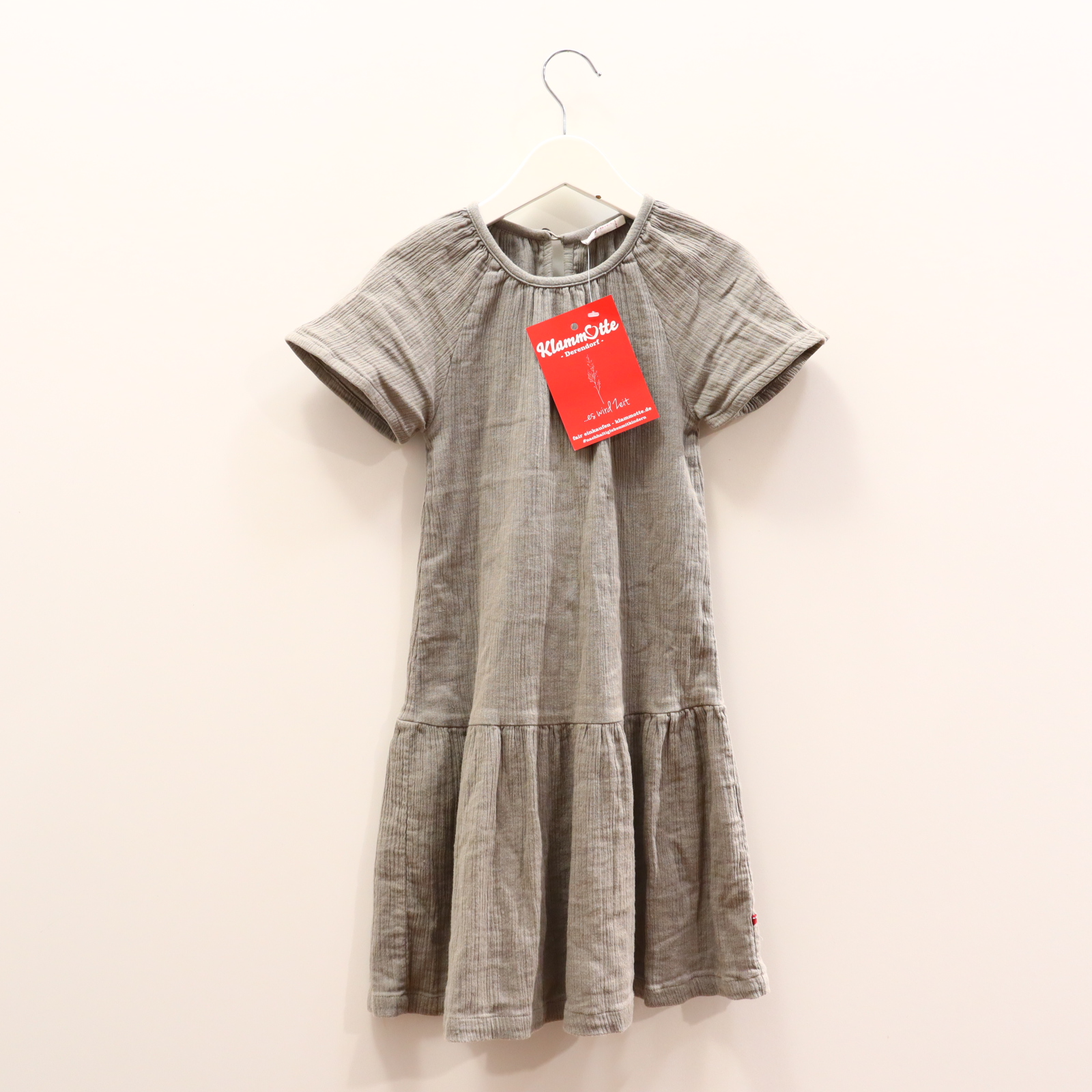 Kleider & Röcke People wear organic Baumwollkleid 116 oliv Bio-Baumwolle/Musselin Knopf