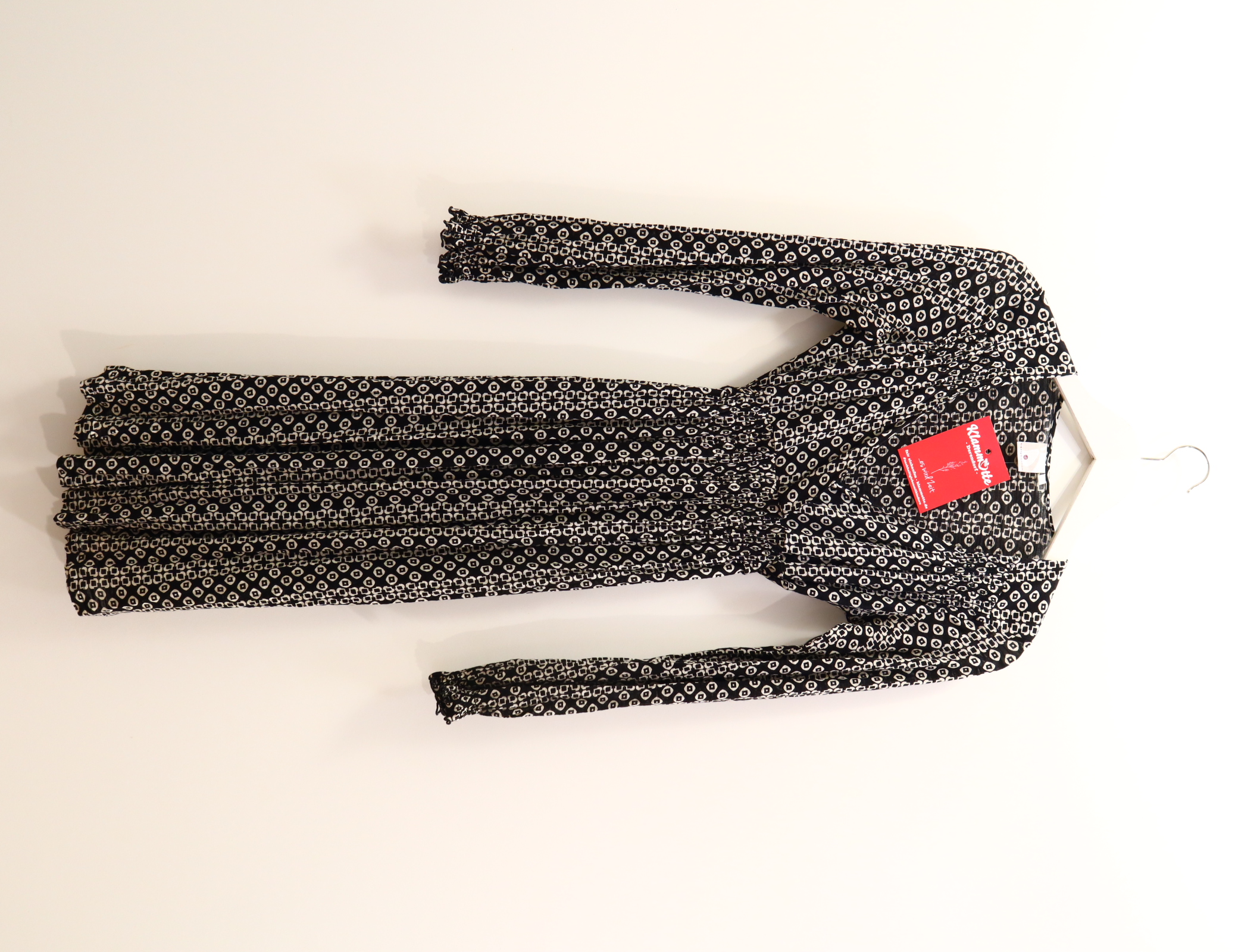 Kleider & Röcke bellybutton Stillkleid S/36 schwarz/weiß Muster Viskose