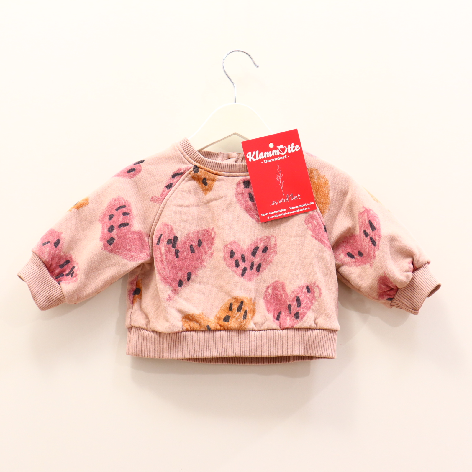 Oberteil PLAY UP 68 rosa Alloverprint Sweatshirt Baumwolle/Bio-Baumwolle